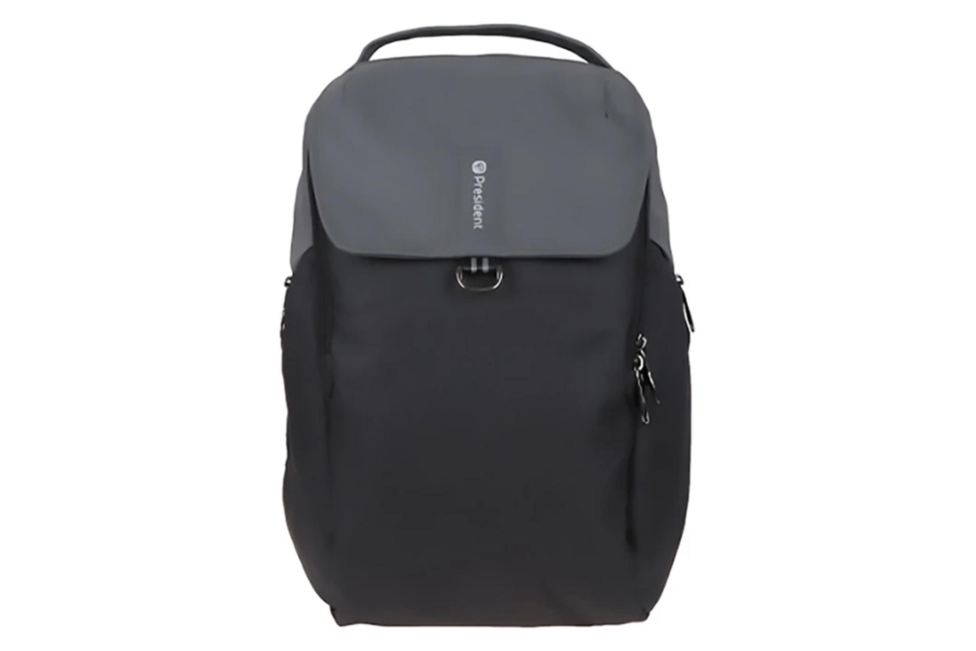 کیف لپ تاپ کوله پشتی لپ تاپ پرزیدنت Zimmer مناسب 15.6 اینچ نمای روبرو