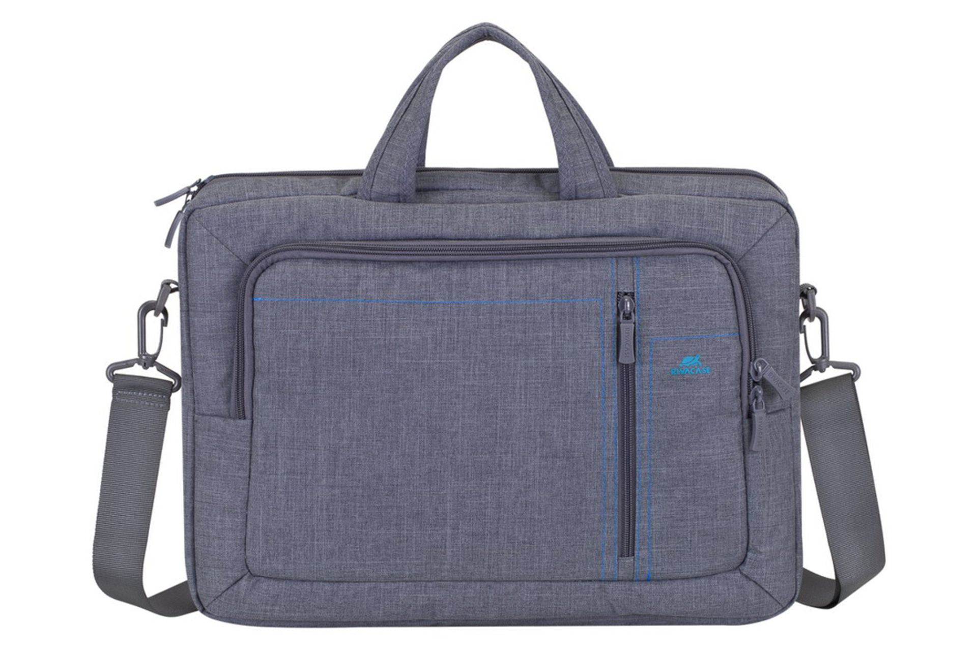 کیف لپ تاپ کیف لپ تاپ ریوا کیس 7530 مناسب 15.6 اینچ رنگ خاکستری