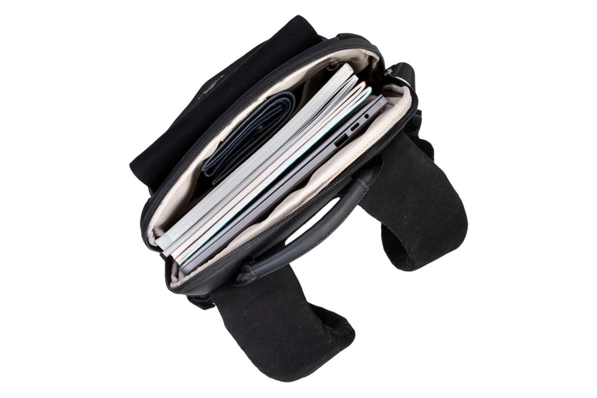 کیف لپ تاپ کوله پشتی لپ تاپ ریوا کیس 8521 مناسب 13 اینچ نمای بالا