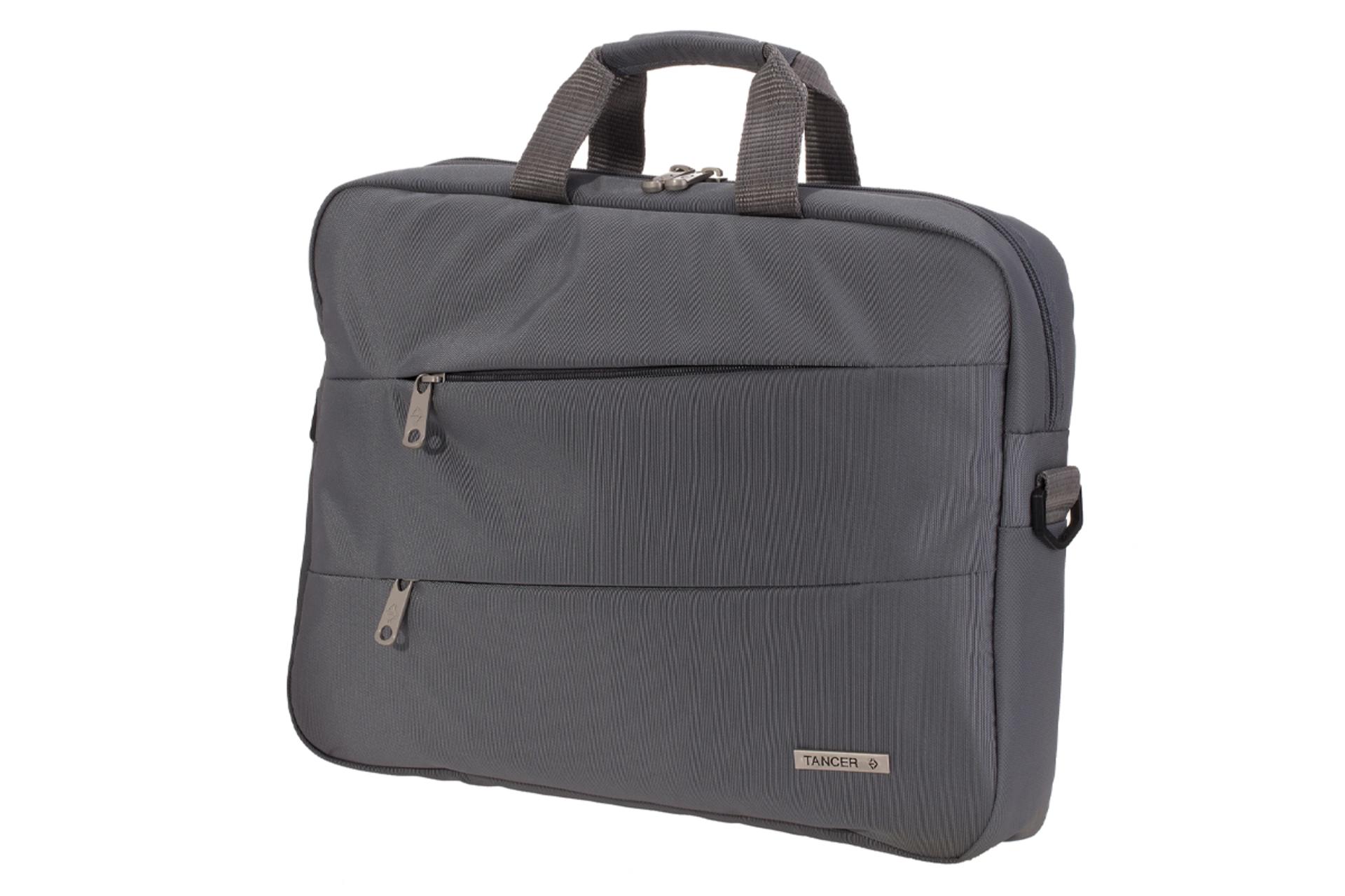 کیف لپ تاپ کیف لپ تاپ تنسر 01111 مناسب 15.6 اینچ رنگ خاکستری