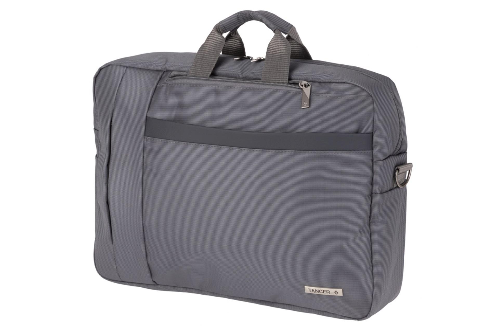 کیف لپ تاپ کیف لپ تاپ تنسر 01115 مناسب 15.6 اینچ رنگ خاکستری