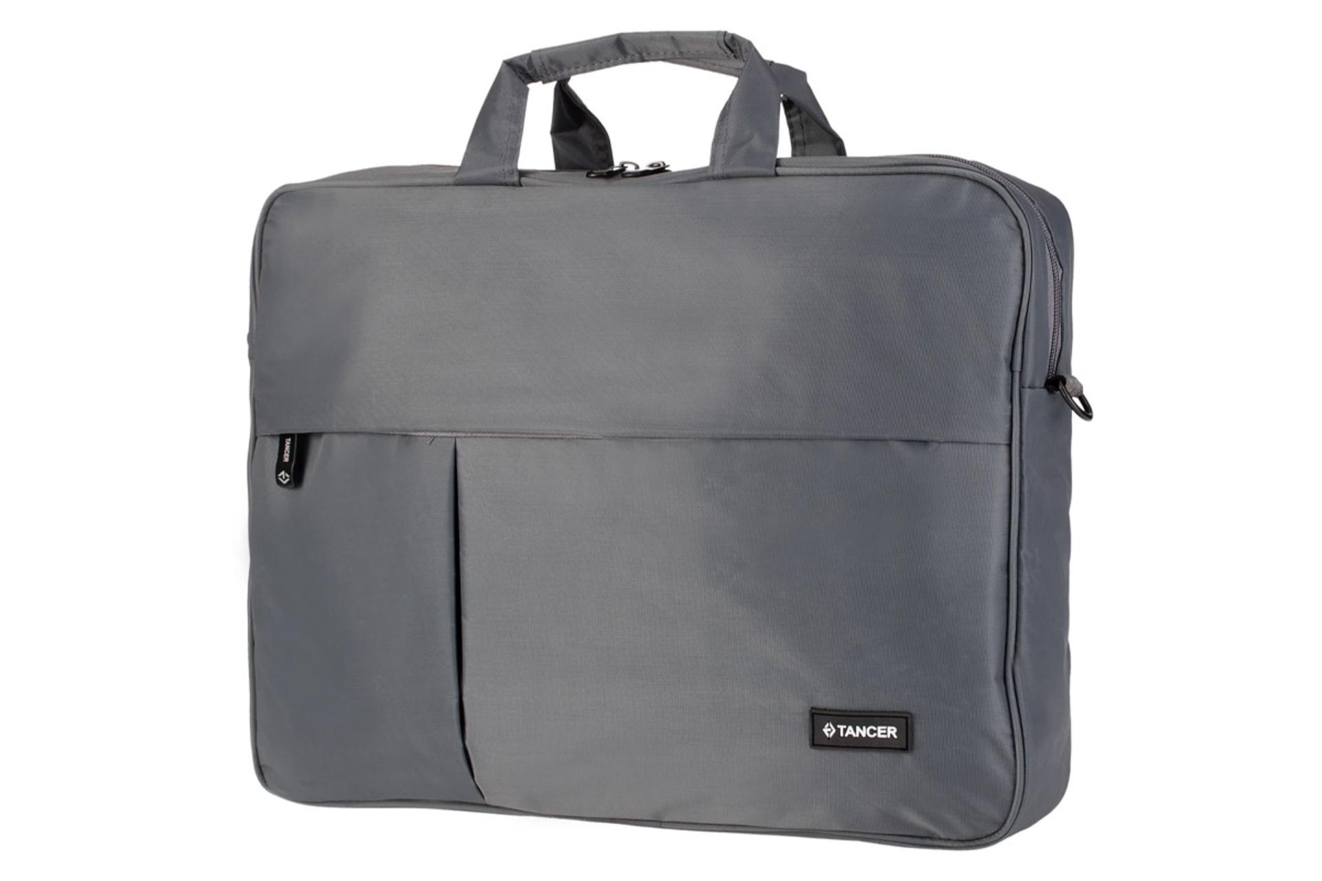 کیف لپ تاپ کیف لپ تاپ تنسر 01118 مناسب 17 اینچ رنگ خاکستری