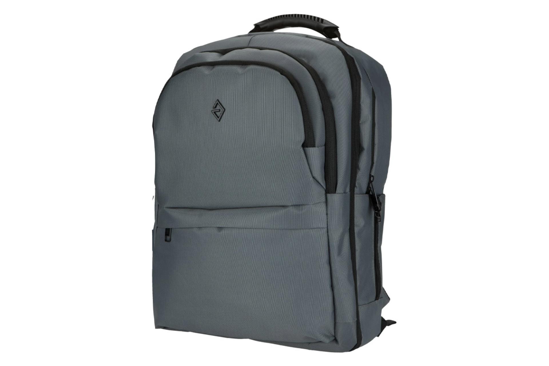 کیف لپ تاپ کوله پشتی لپ تاپ تنسر 01128 مناسب 15.6 اینچ رنگ خاکستری