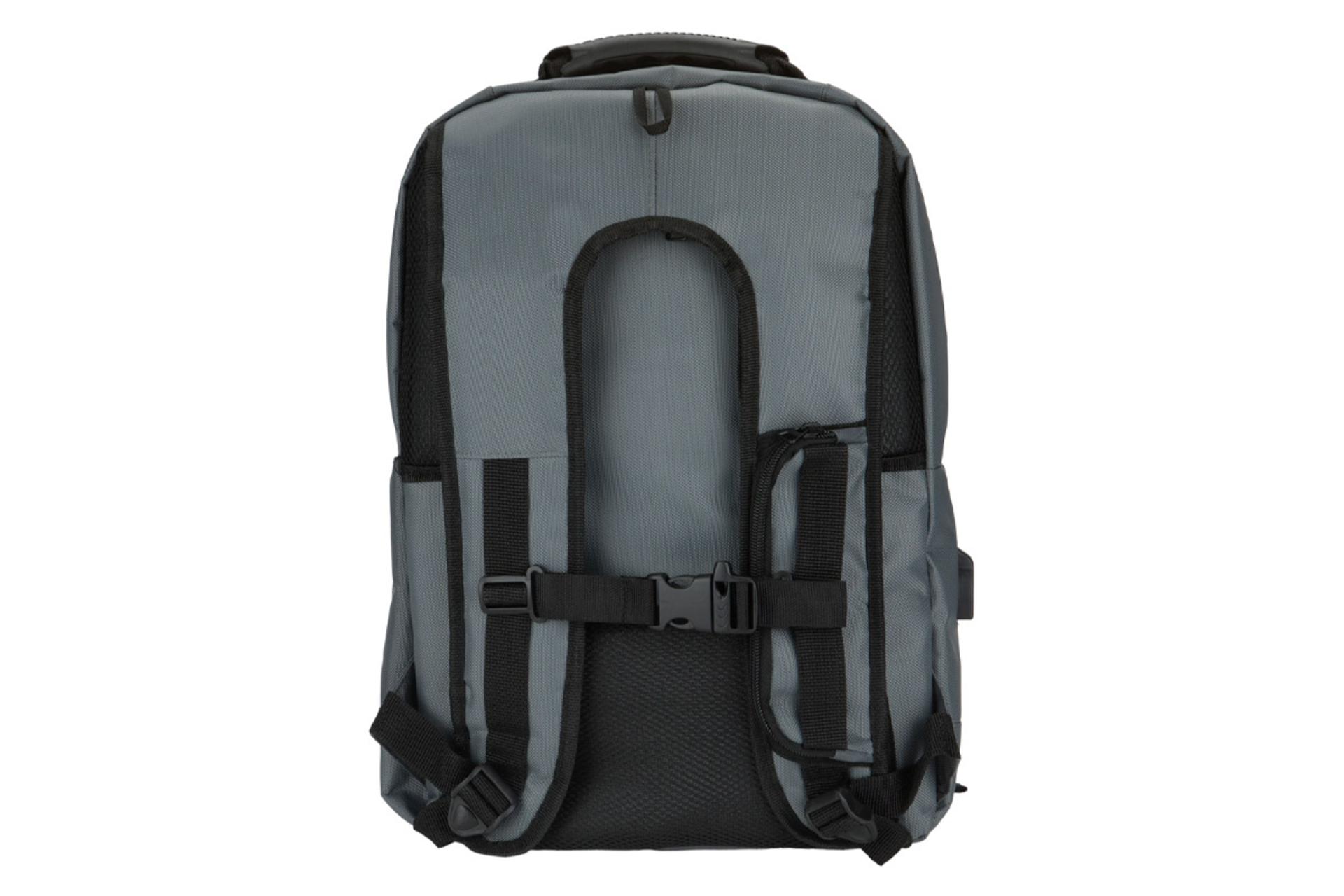 نمای پشت کیف لپ تاپ کوله پشتی لپ تاپ تنسر 01128 مناسب 15.6 اینچ