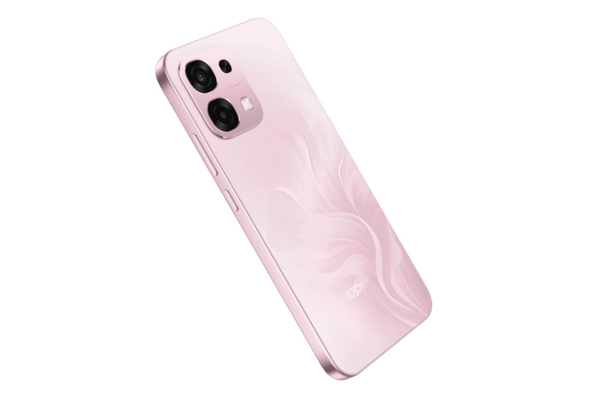 پنل پشت و چینش دوربین گوشی موبایل A6 پرو اوپو 5G صورتی روشن / Oppo A6 Pro 5G