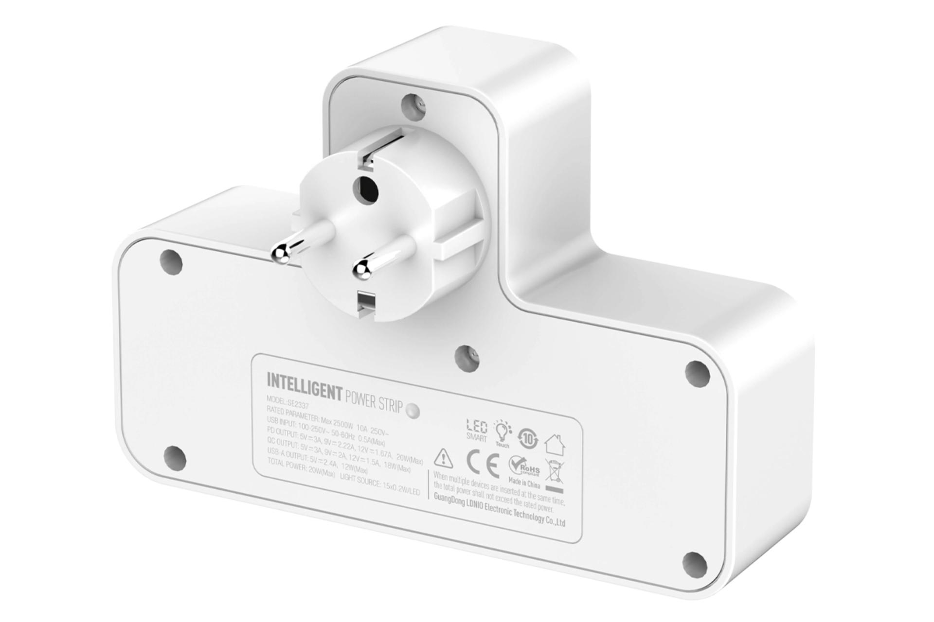 نمای پشت چندراهی برق الدینیو مدل SE2337