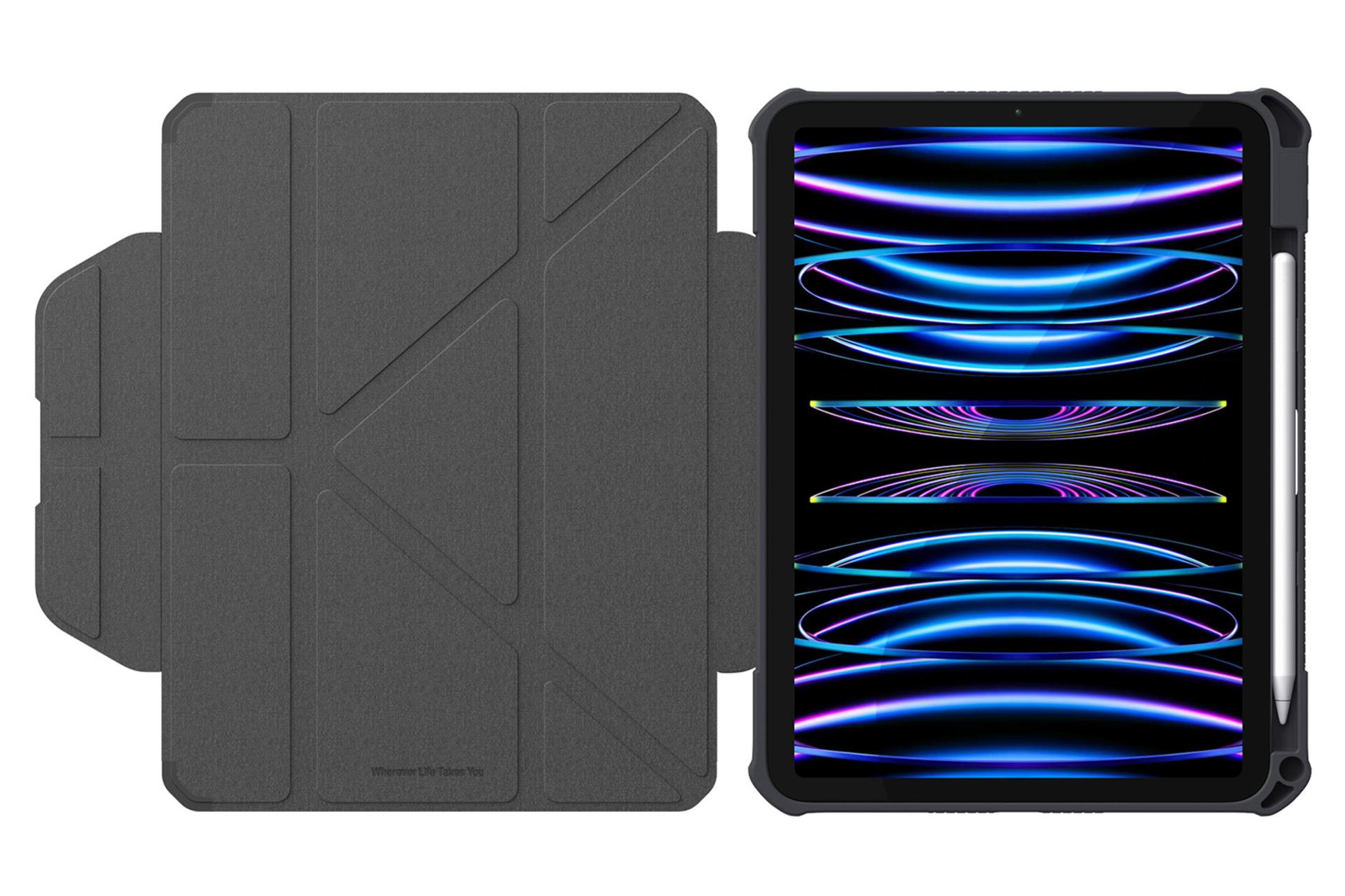 نمای داخل قاب تبلت جی سی پال مدل DuraPro XT Protective Case مناسب اپل iPad Pro 11 2022 / 2021 / 2020