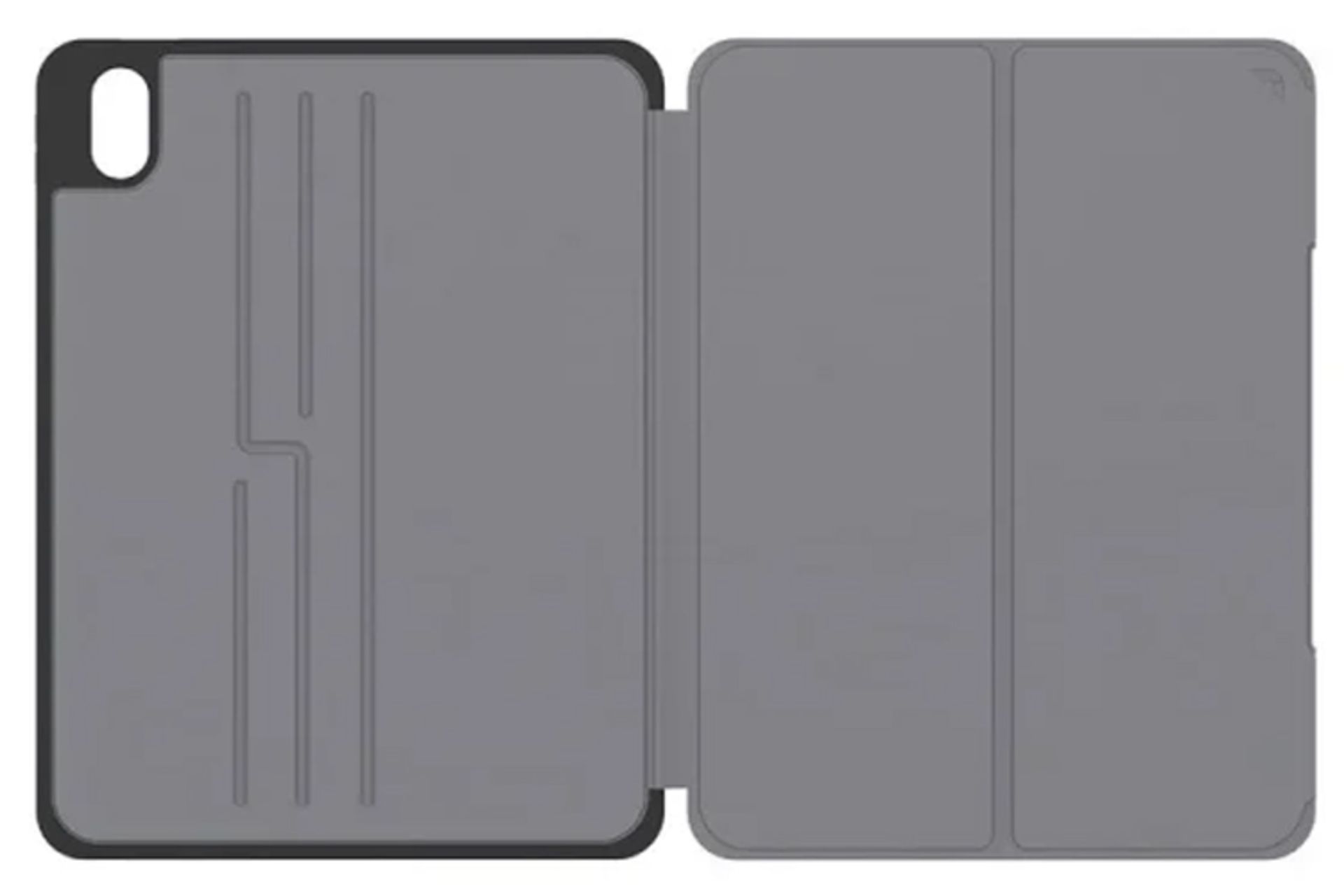 قاب تبلت کیف کلاسوری جی سی پال مدل Flexa Protective Folio Case مناسب اپل iPad 10.9 2022 رنگ خاکستری