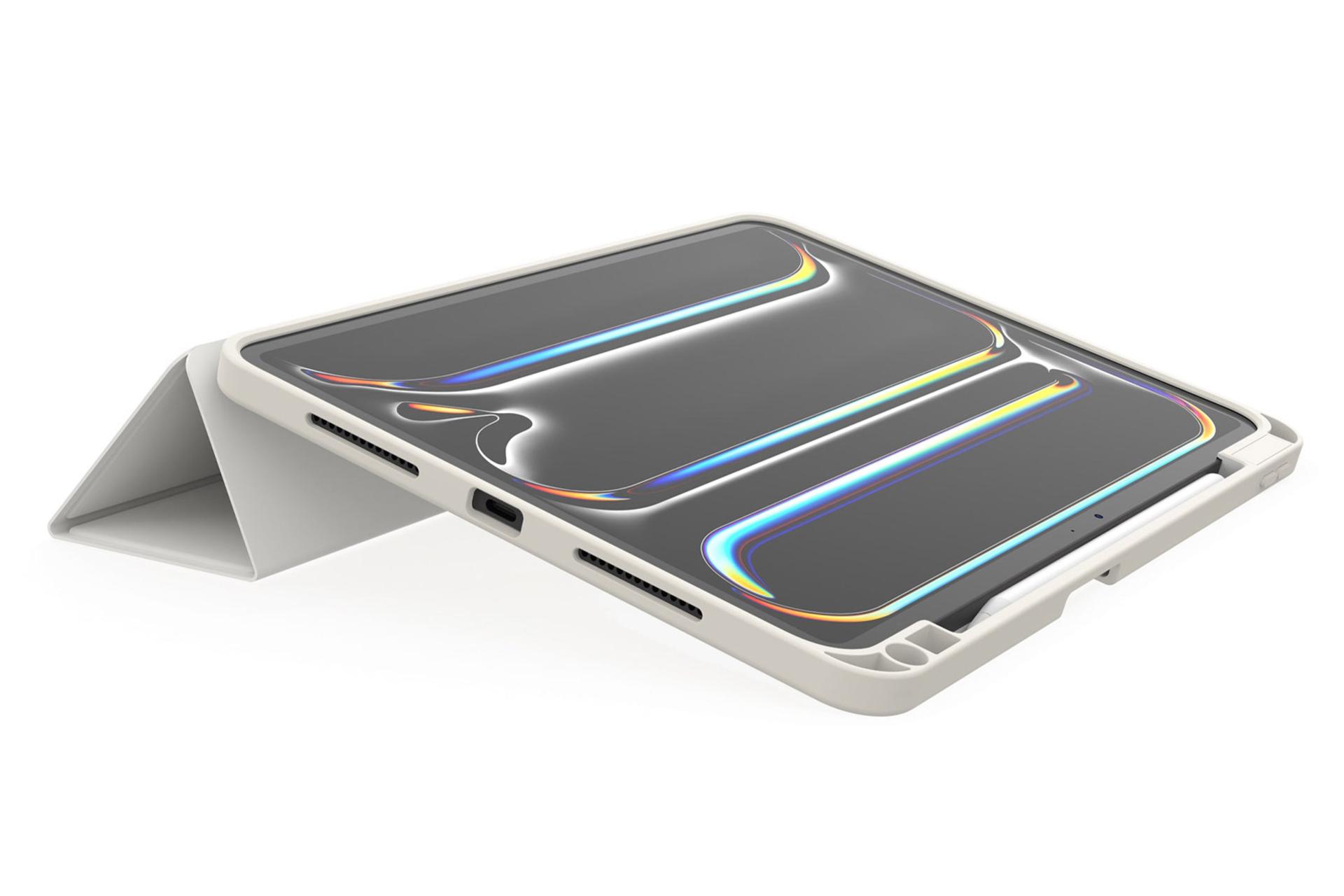 قاب تبلت کیف کلاسوری جی سی پال مدل DuraPro Protective Folio مناسب اپل iPad Pro 13 2024