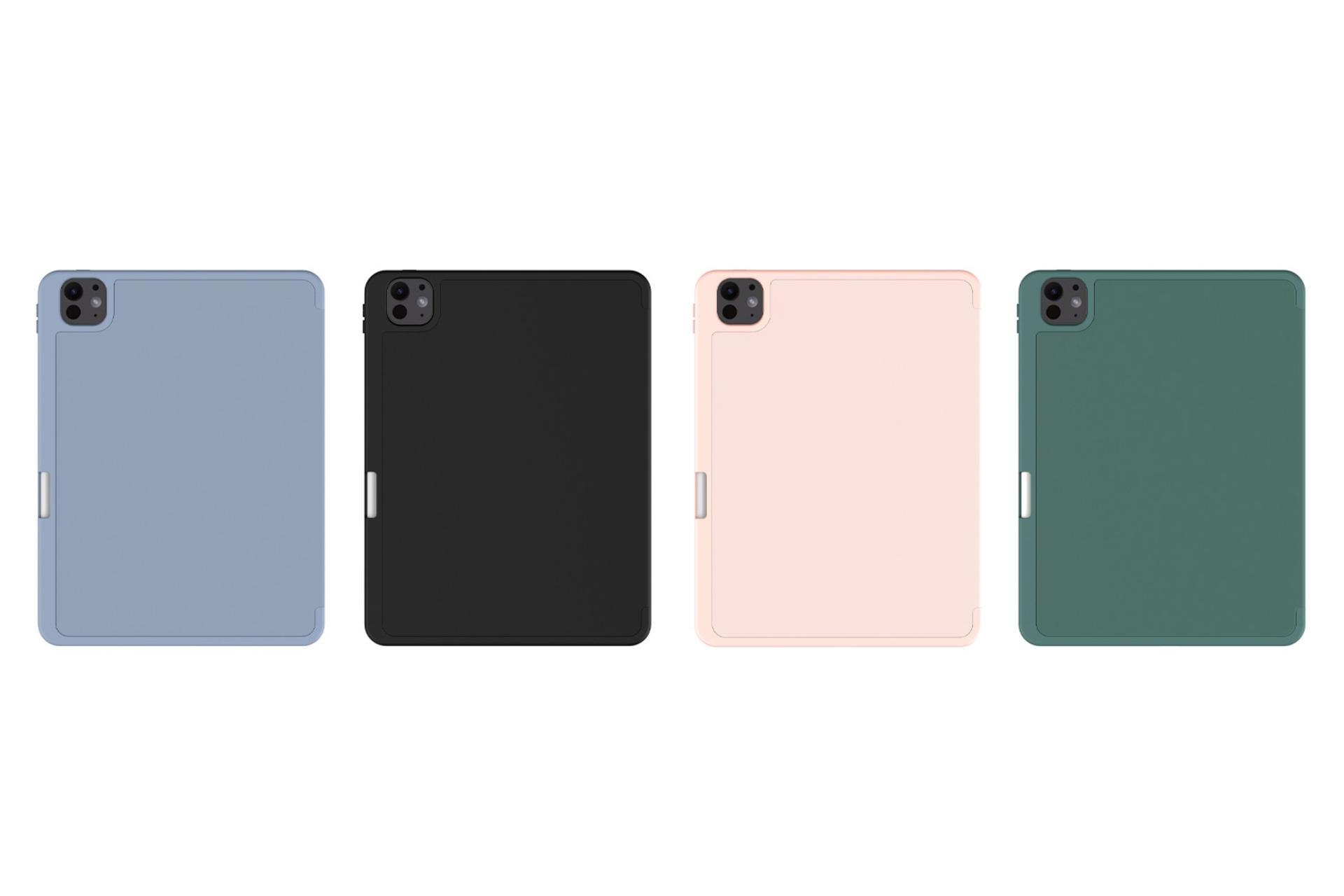 رنگ بندی قاب تبلت کیف کلاسوری جی سی پال مدل DuraPro Protective Folio مناسب اپل iPad Pro 11 2024