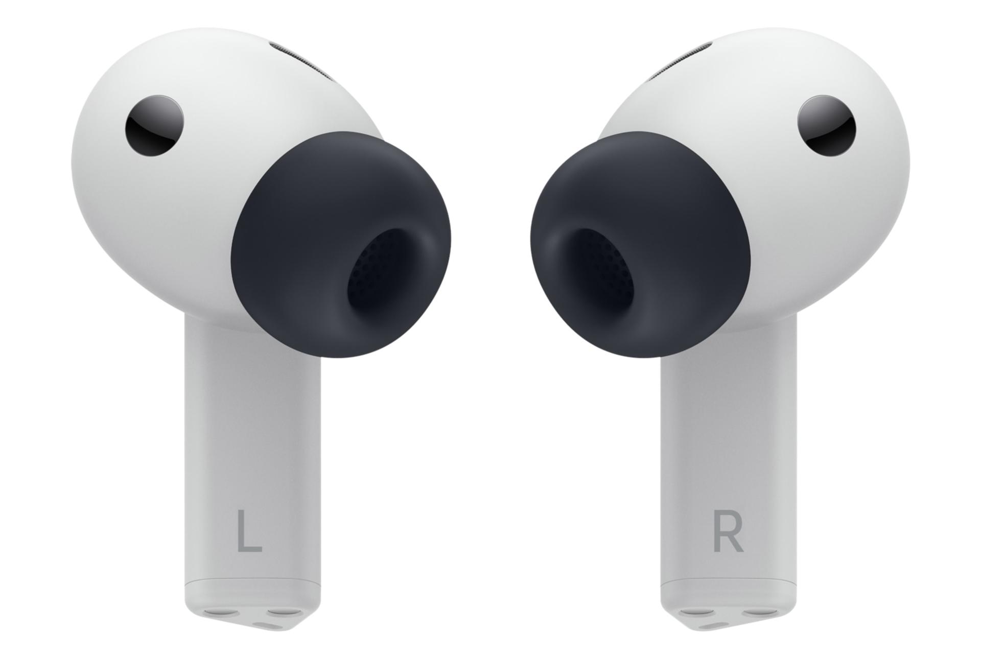 نمای داخلی ایرباد بی سیم سامسونگ گلکسی بادز 3 FE خاکستری / Samsung Galaxy Buds3 FE