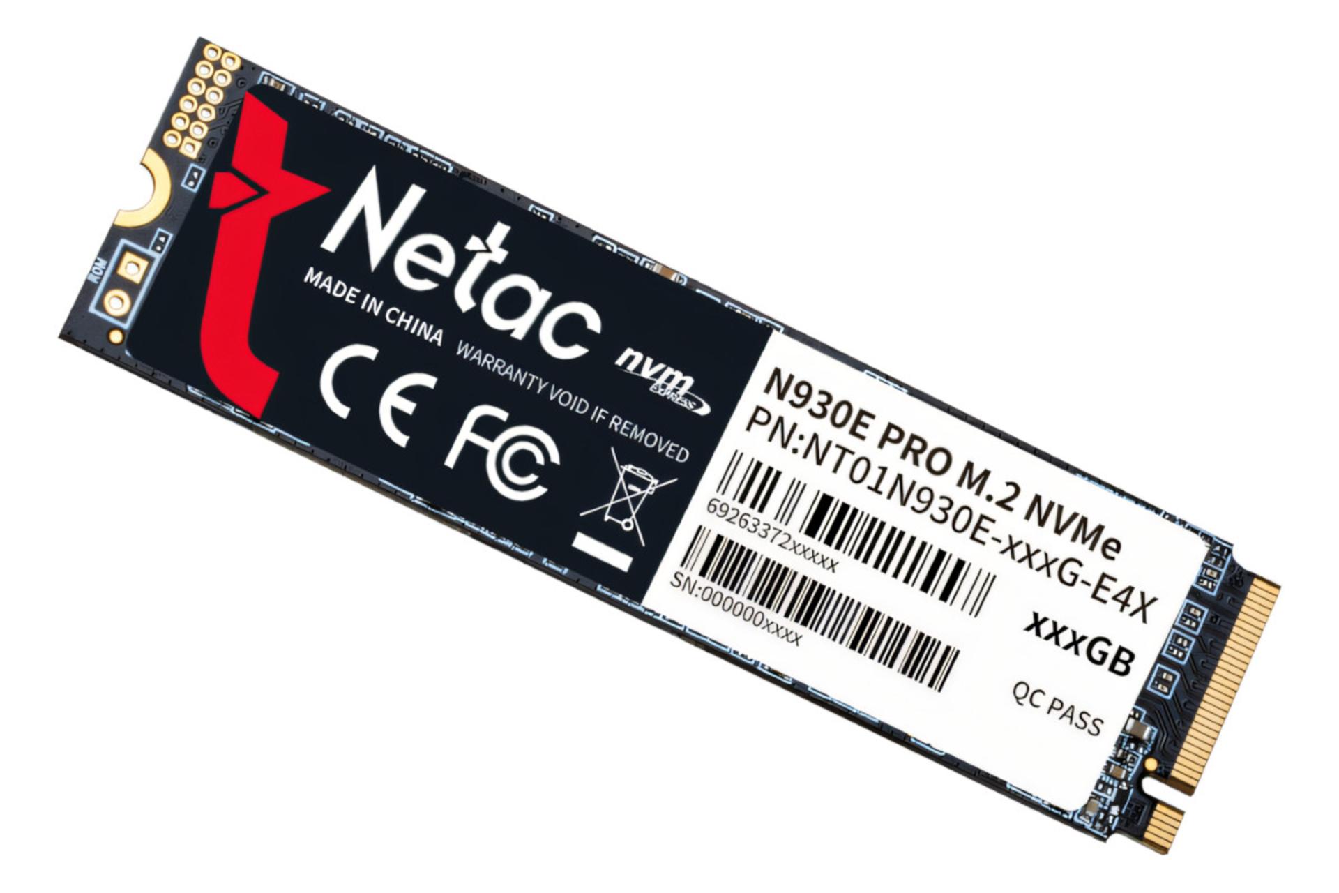 سمت راست اس اس دی نتاک Netac N930E PRO NVMe M.2
