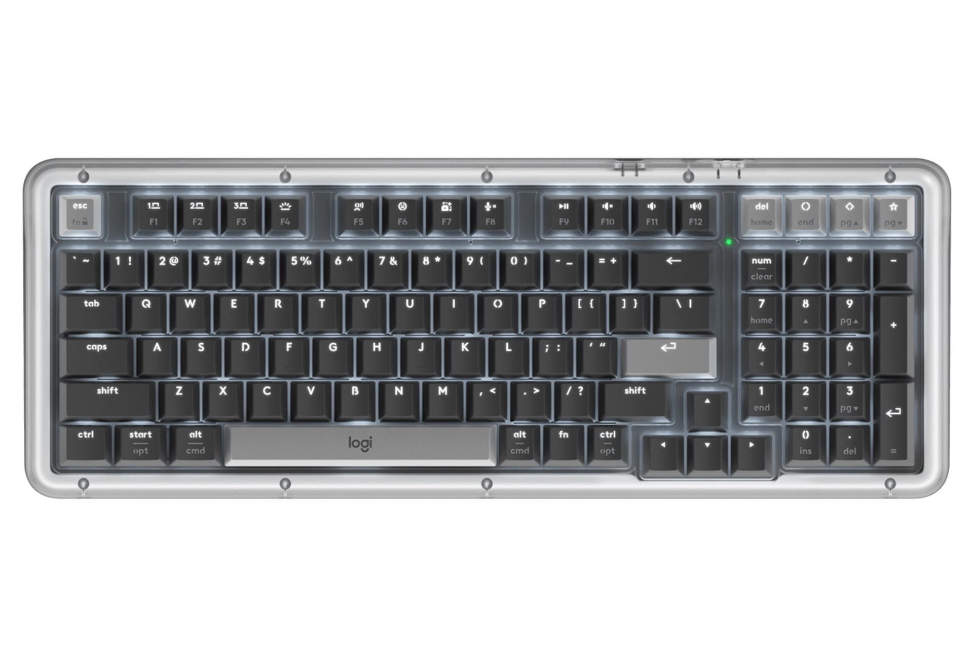 کیبورد لاجیتک Alto Keys K98M نمای بالا