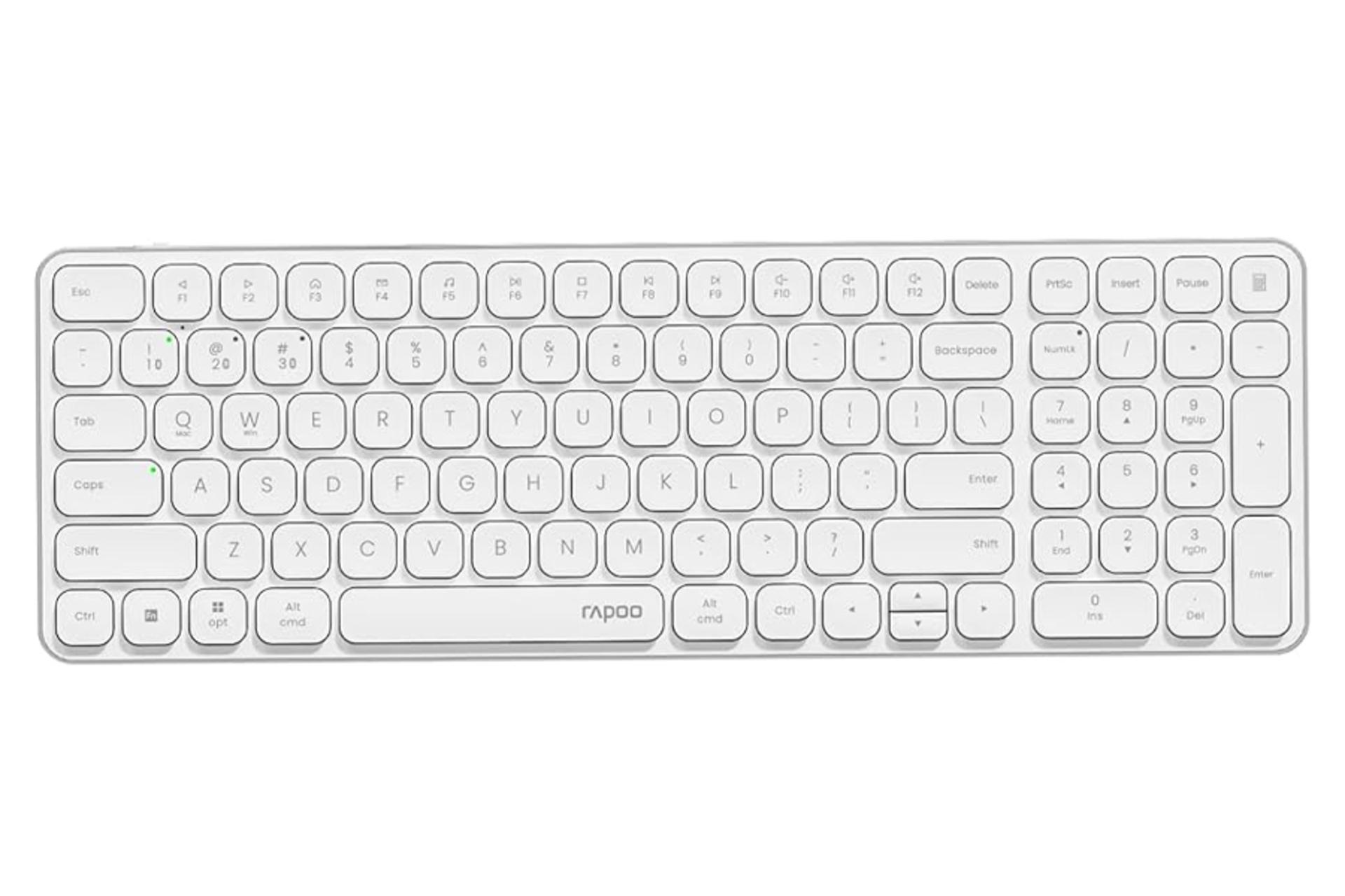 کیبورد رپو E9350L رنگ سفید