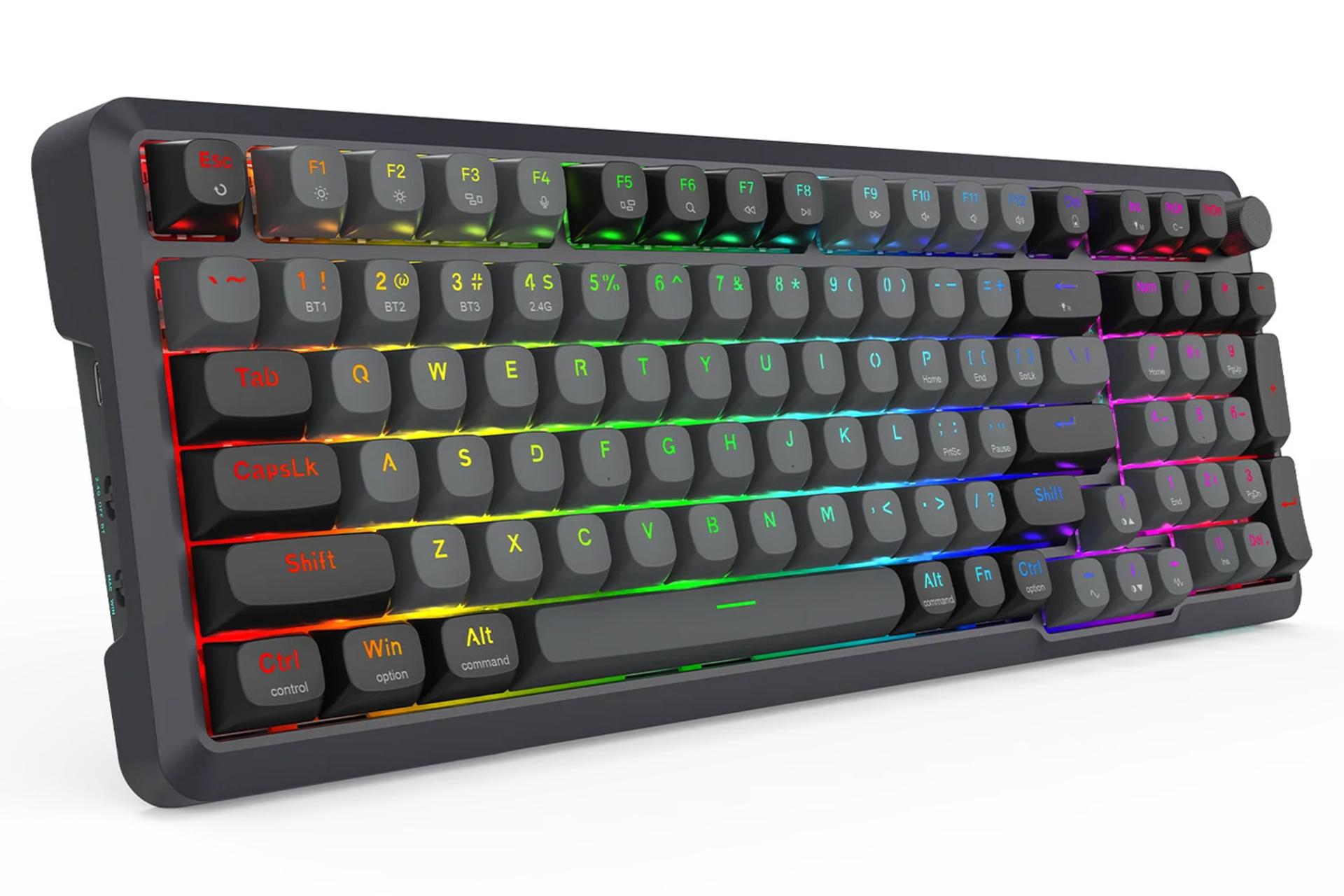 نمای سمت چپ کیبورد ردراگون BRAGI K688 PRO