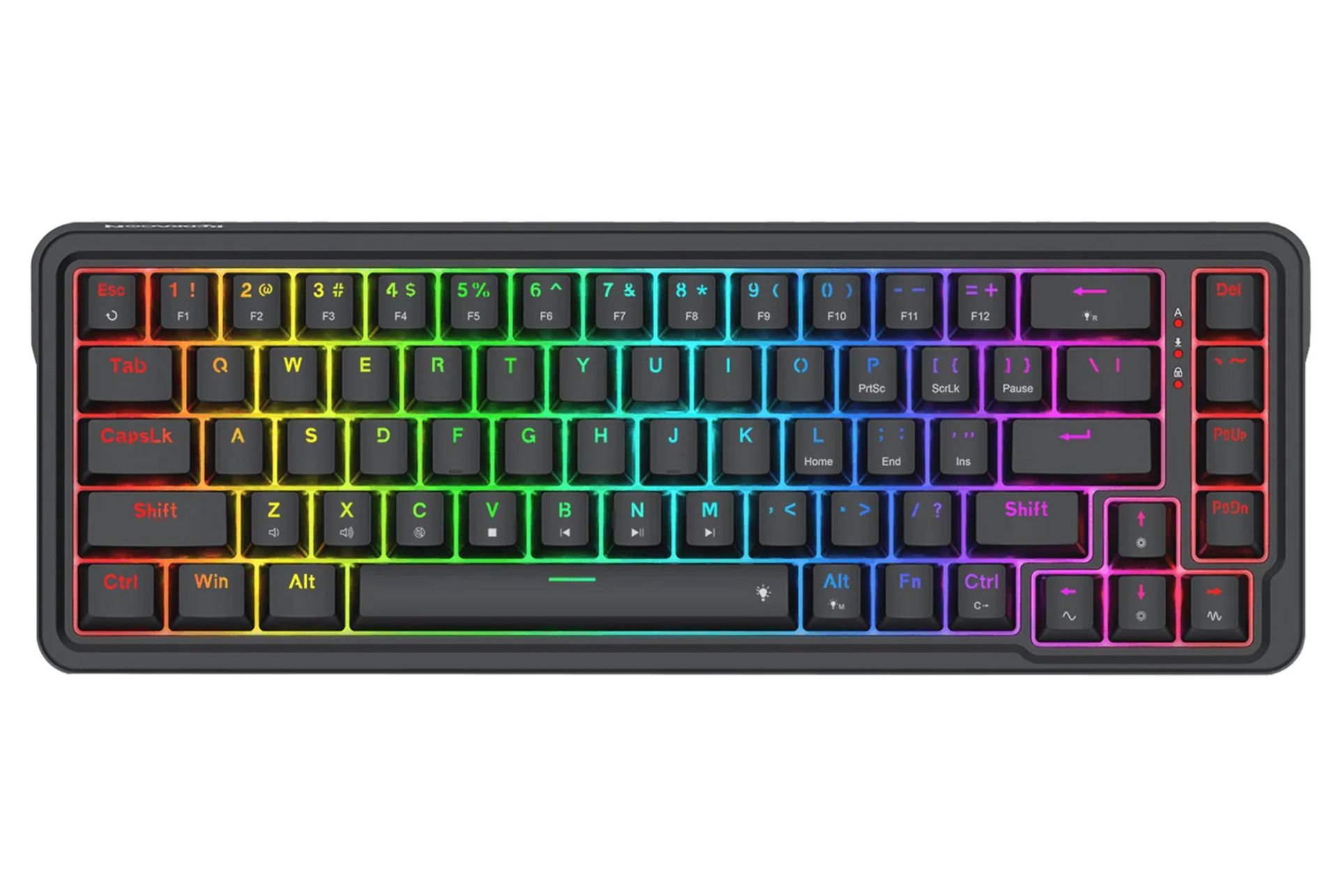 کیبورد ردراگون K709 RGB نمای بالا