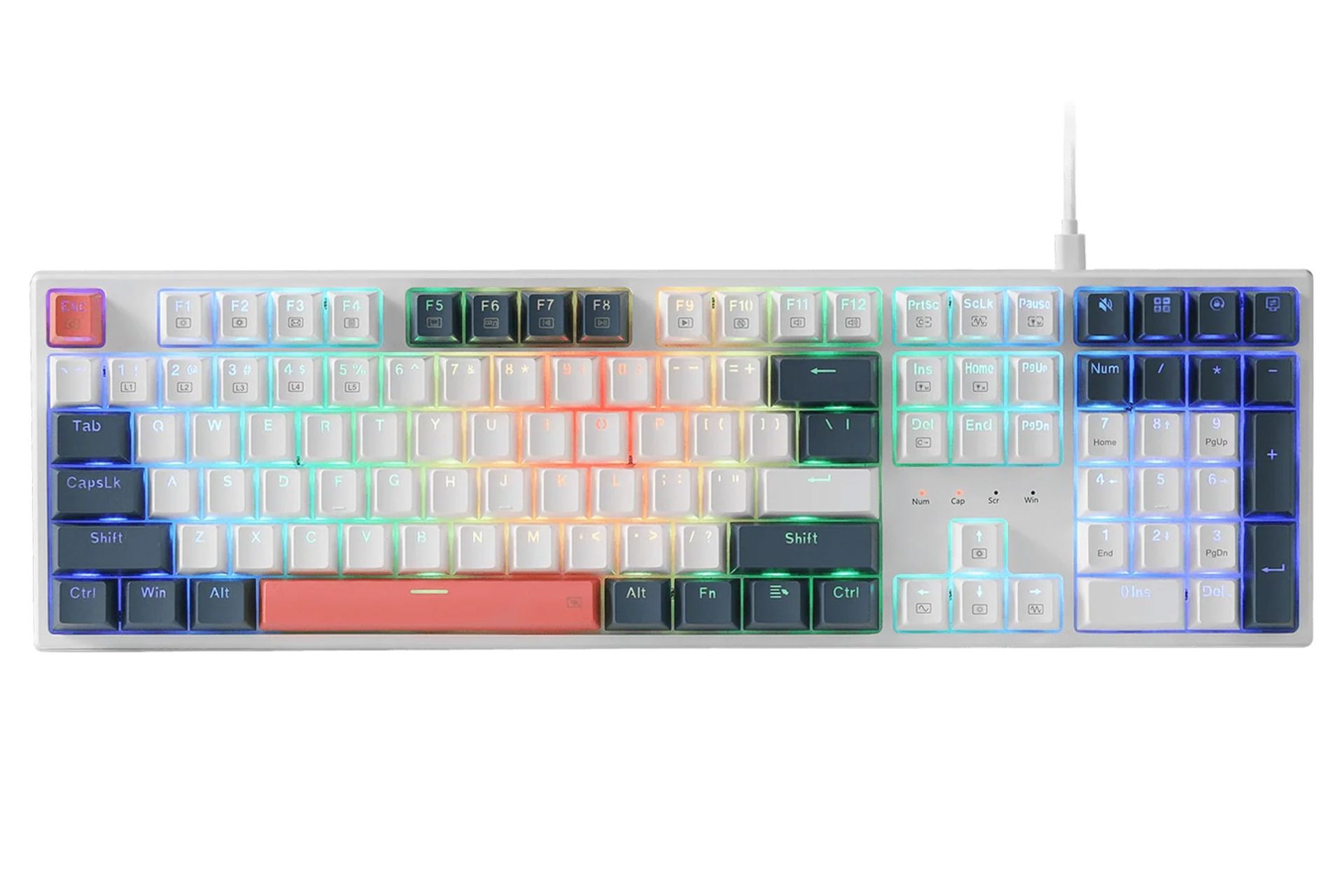 کیبورد ردراگون Trundle K668 نمای بالا