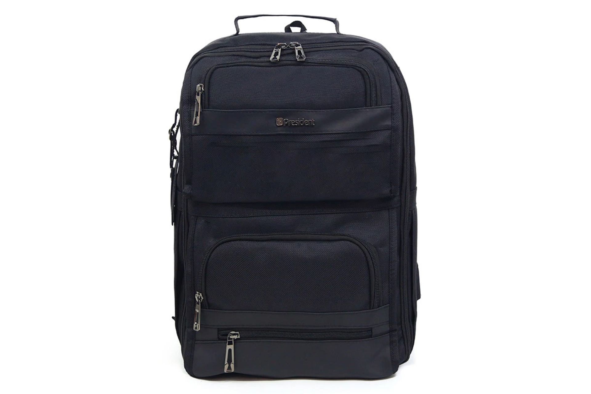 کیف لپ تاپ کوله پشتی لپ تاپ پرزیدنت 4556 مناسب 15.6 اینچ رنگ مشکی