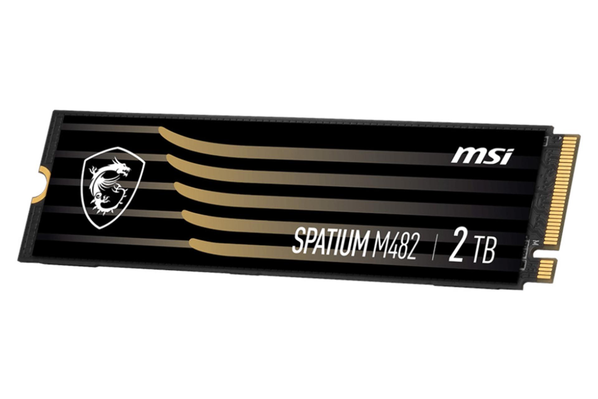 نمای کناری اس اس دی ام اس آی MSI SPATIUM M482 NVMe M.2 2TB