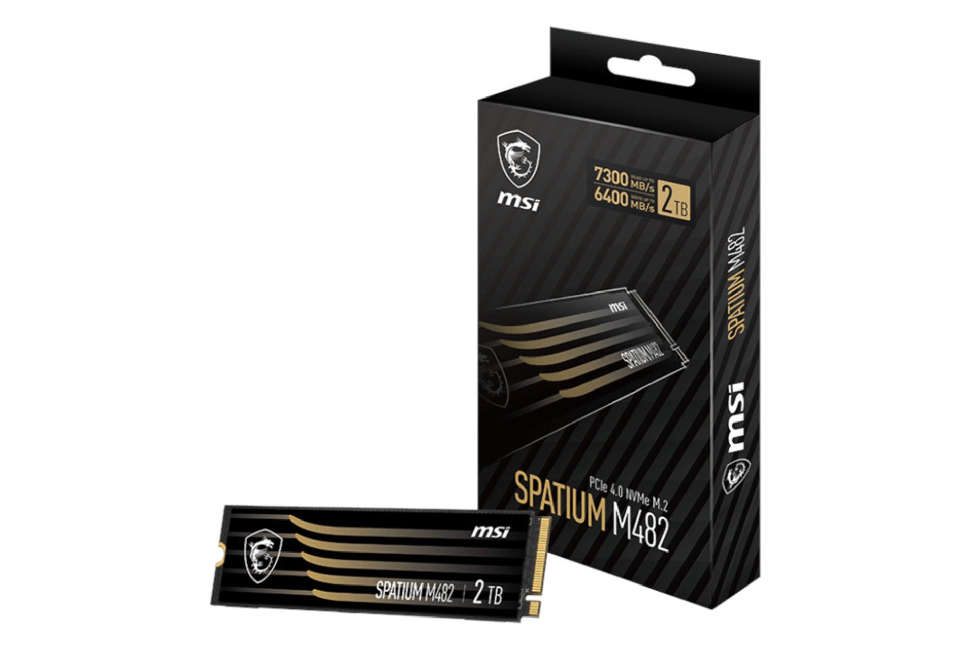 جعبه اس اس دی ام اس آی MSI SPATIUM M482 NVMe M.2 2TB