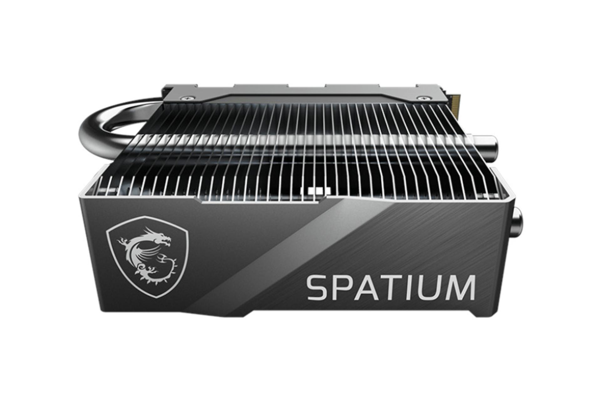 اس اس دی ام اس آی MSI SPATIUM M580 FROZR NVMe M.2 از نمای روبرو