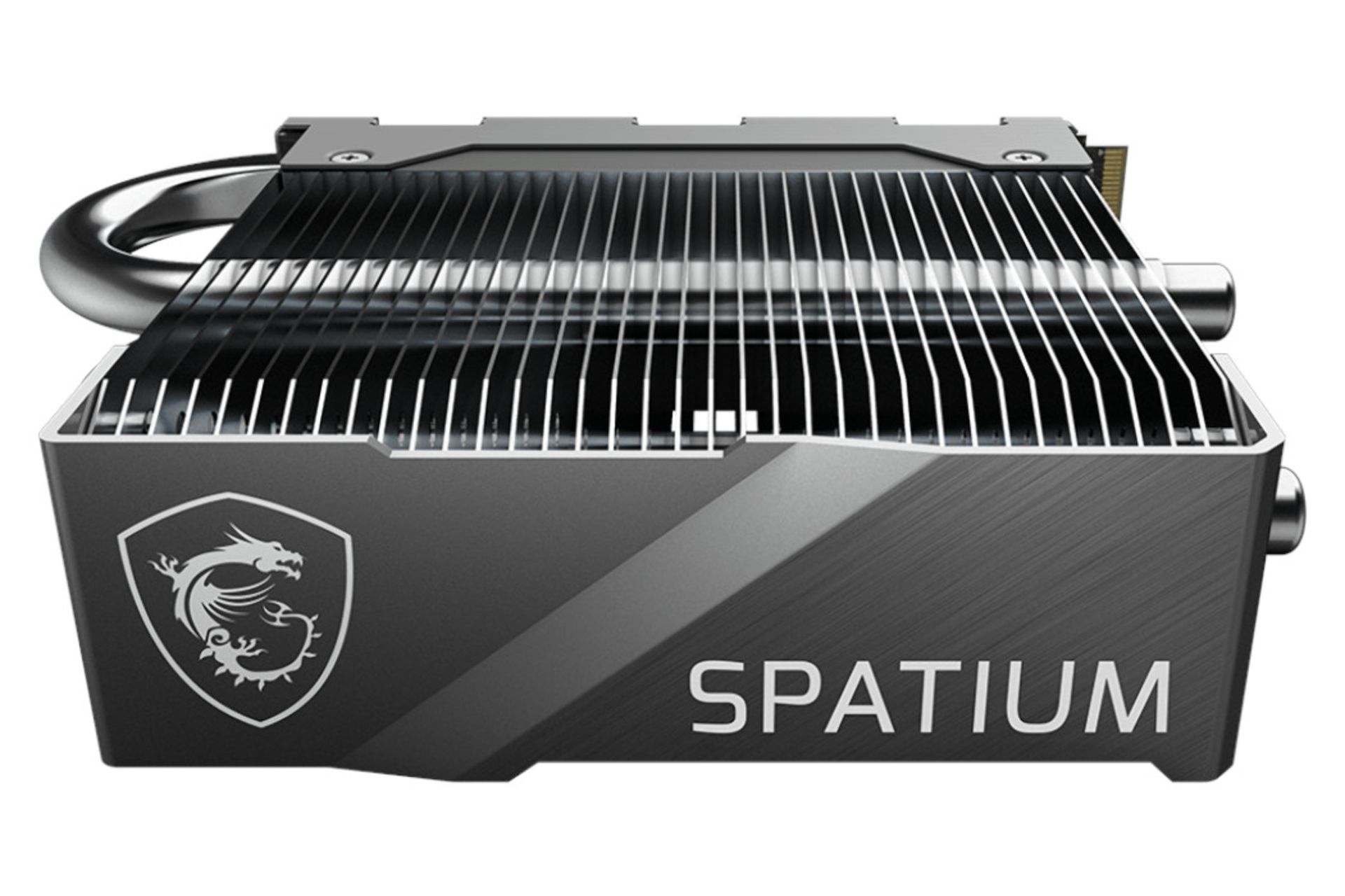 اس اس دی ام اس آی MSI SPATIUM M570 PRO FROZR NVMe M.2 از نمای روبرو