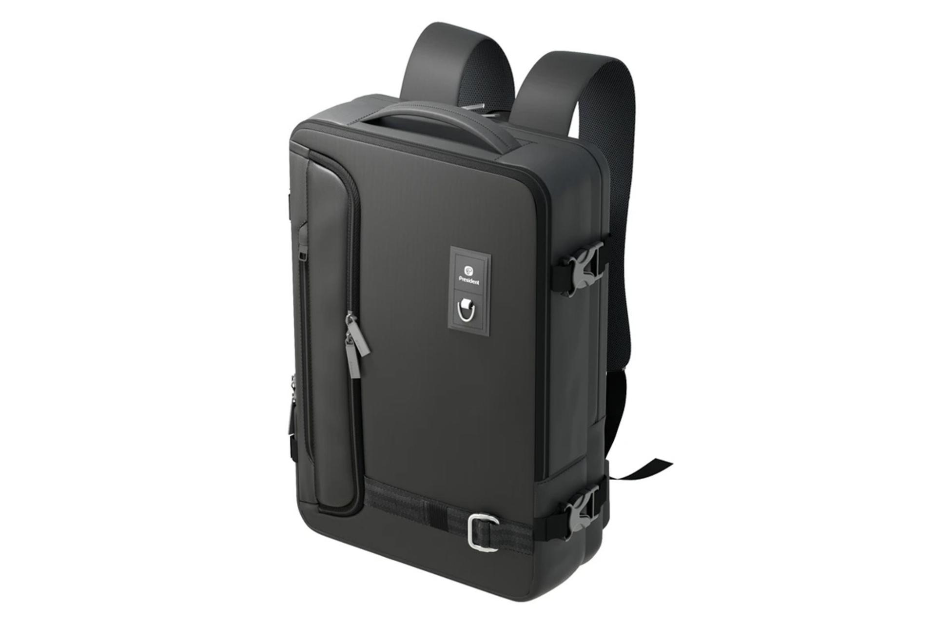 ابعاد و اندازه کیف لپ تاپ کوله پشتی لپ تاپ پرزیدنت STAGE مناسب 17 اینچ