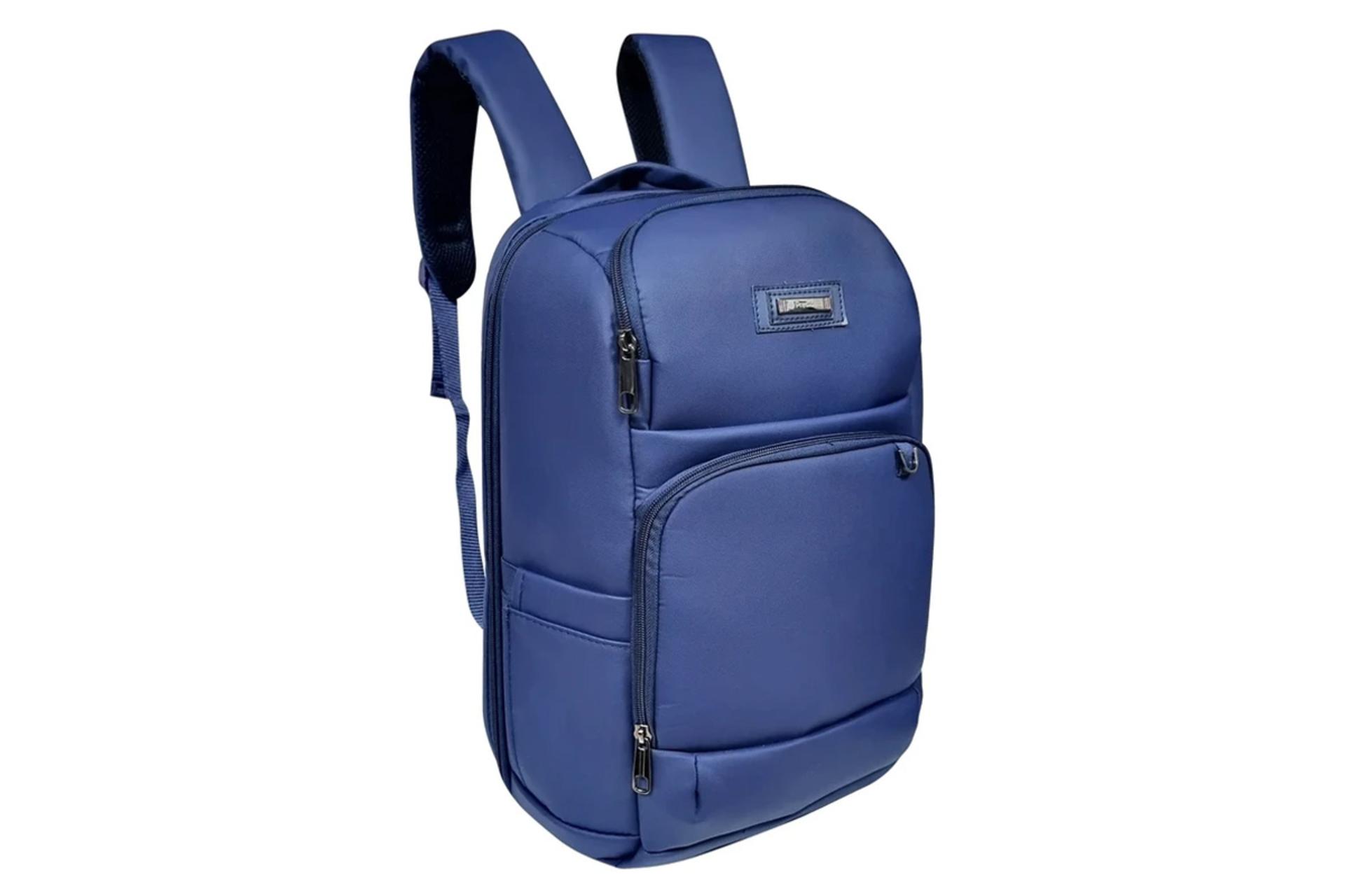 نمای سمت چپ کیف لپ تاپ کوله پشتی لپ تاپ پرزیدنت Victor مناسب 15.6 اینچ