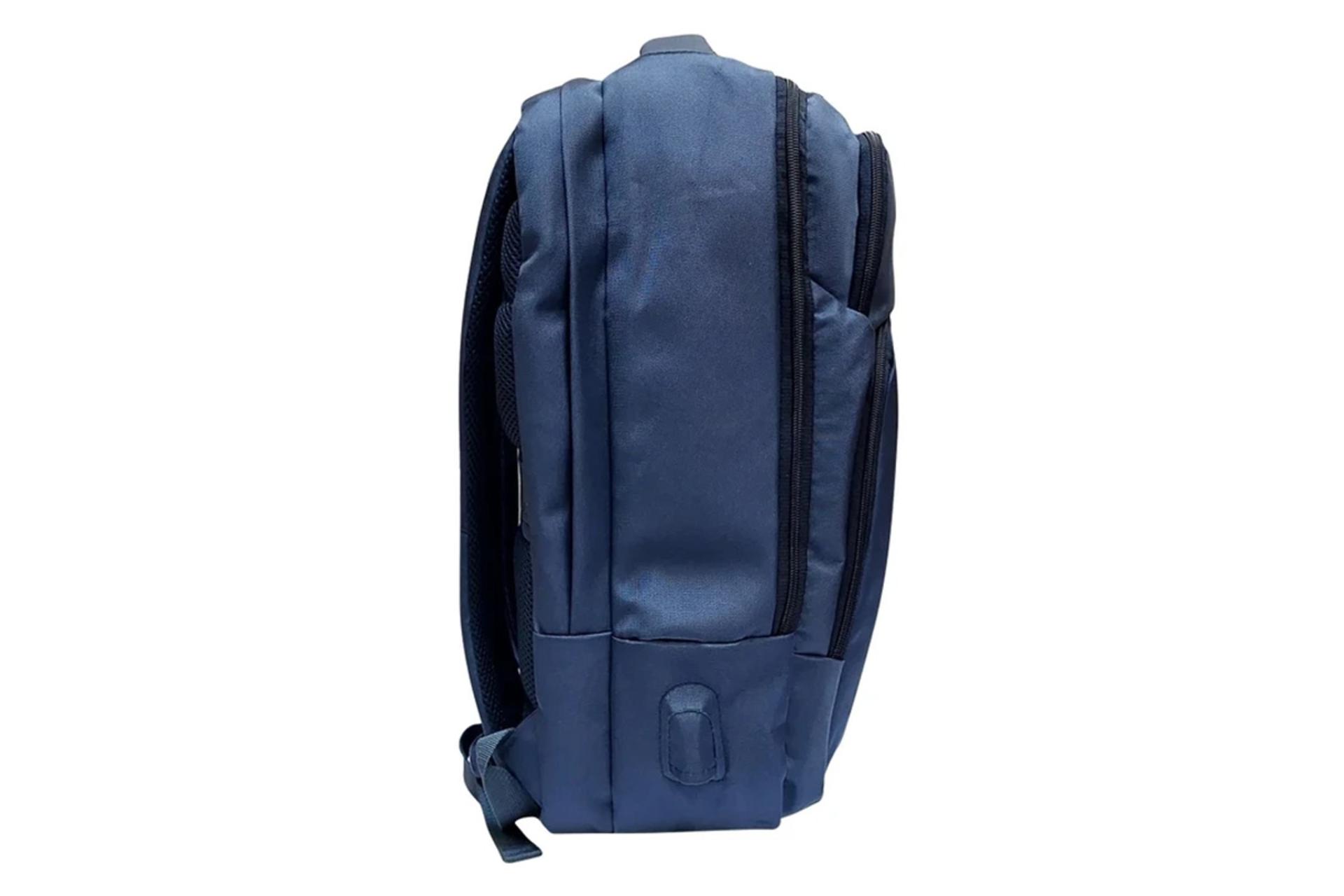 نمای کنار کیف لپ تاپ کوله پشتی لپ تاپ پرزیدنت Wizard مناسب 15.6 اینچ