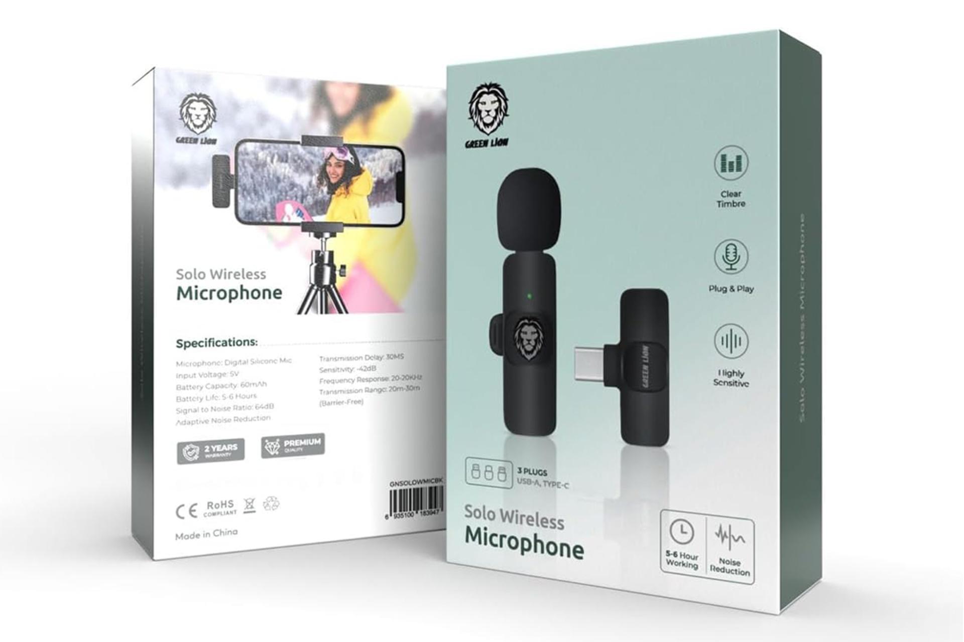 جعبه میکروفون گرین لیون Solo Wireless