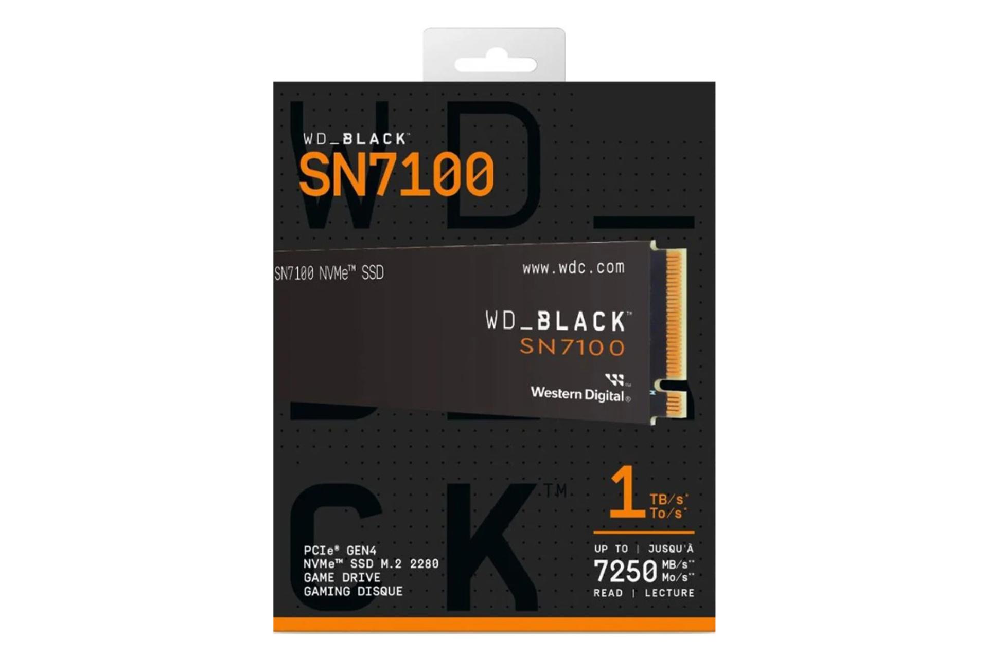 جعبه اس اس دی وسترن دیجیتال Black SN7100 NVMe M.2 ظرفیت 1 ترابایت