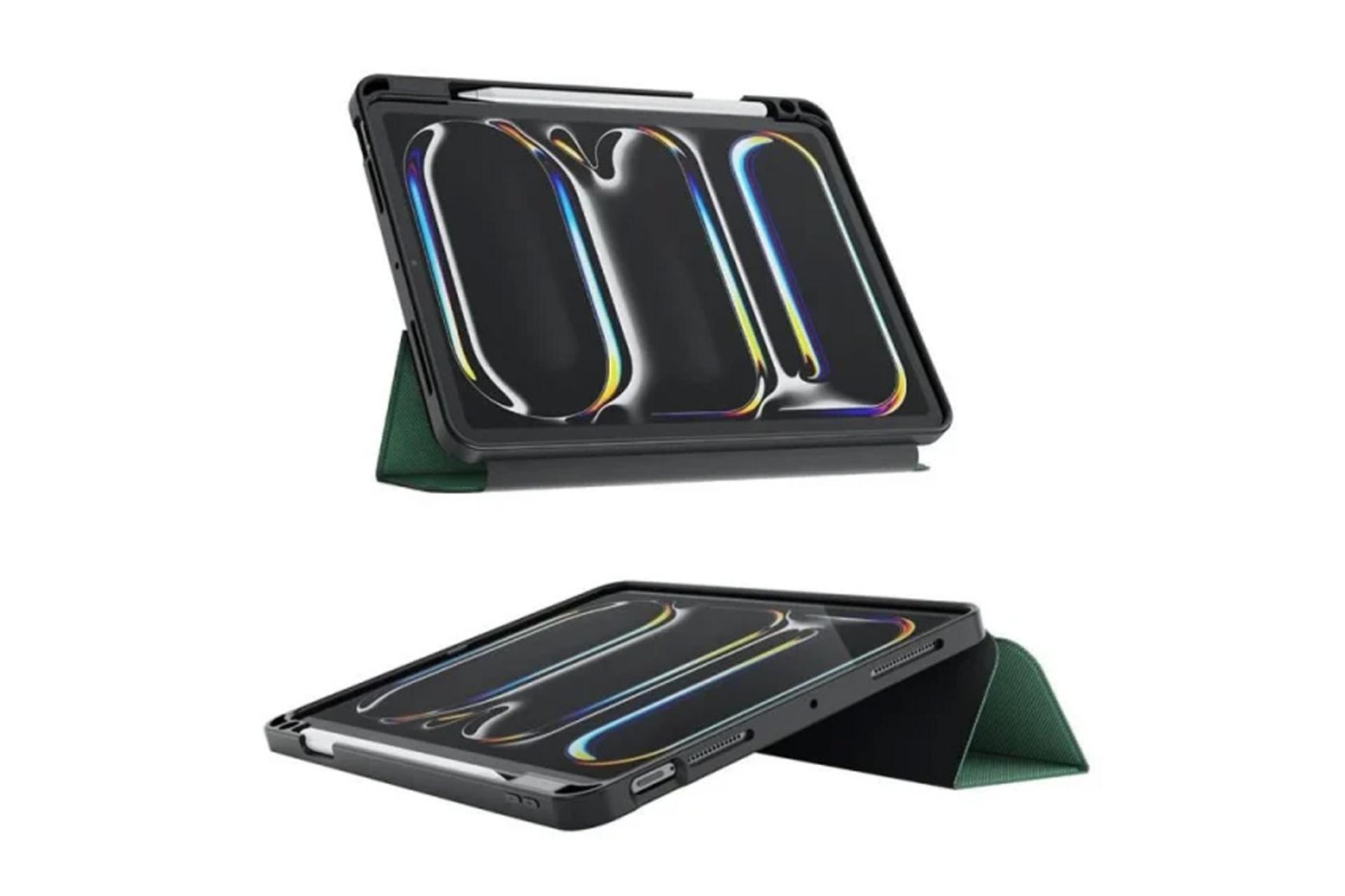 قاب تبلت کیف کلاسوری گرین لیون مدل Hogo Premium مناسب اپل iPad Pro 12.9 2022 / 2021 / 2020 /2019