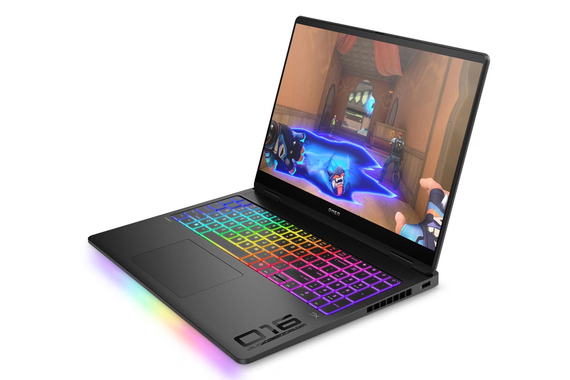 لپ تاپ اچ پی HP OMEN MAX 16-ah0002TX نمای جلو و راست