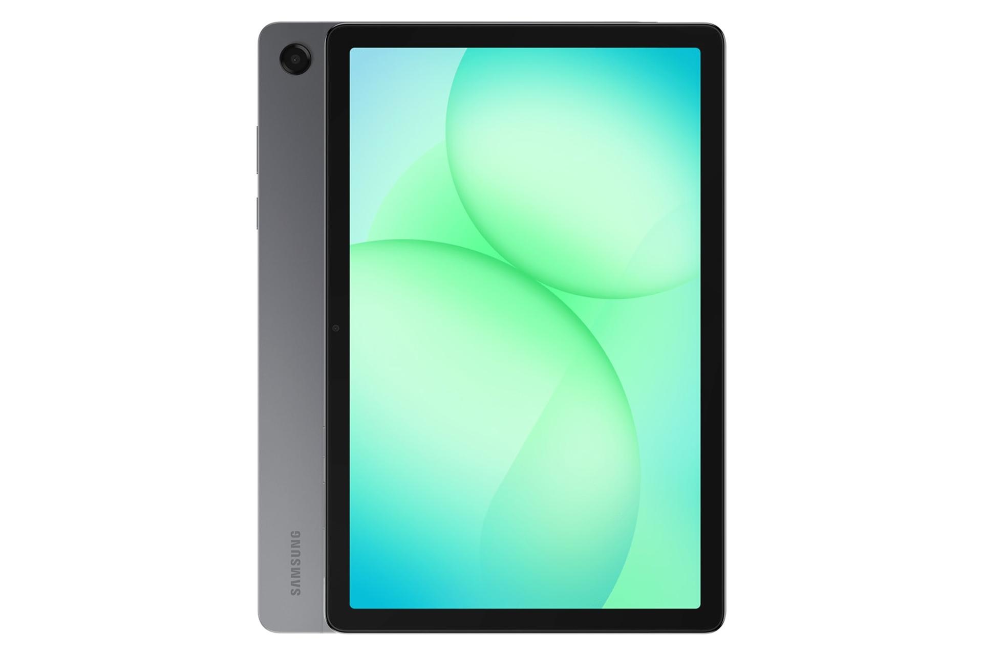 تصویر منتسب به تبلت گلکسی تب A11 پلاس سامسونگ / Samsung Galaxy Tab A11 Plus با نمایش پنل جلو و پشت رنگ خاکستری