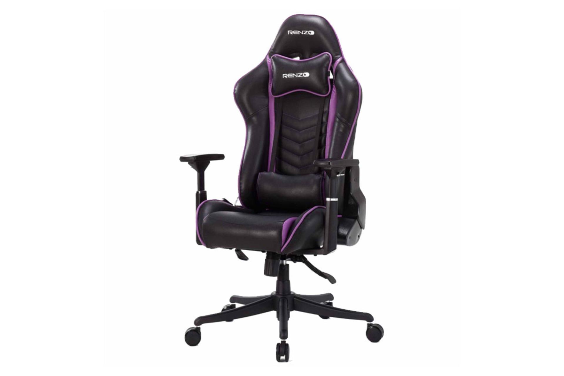 نمای سمت راست صندلی گیمینگ رنزو Purple