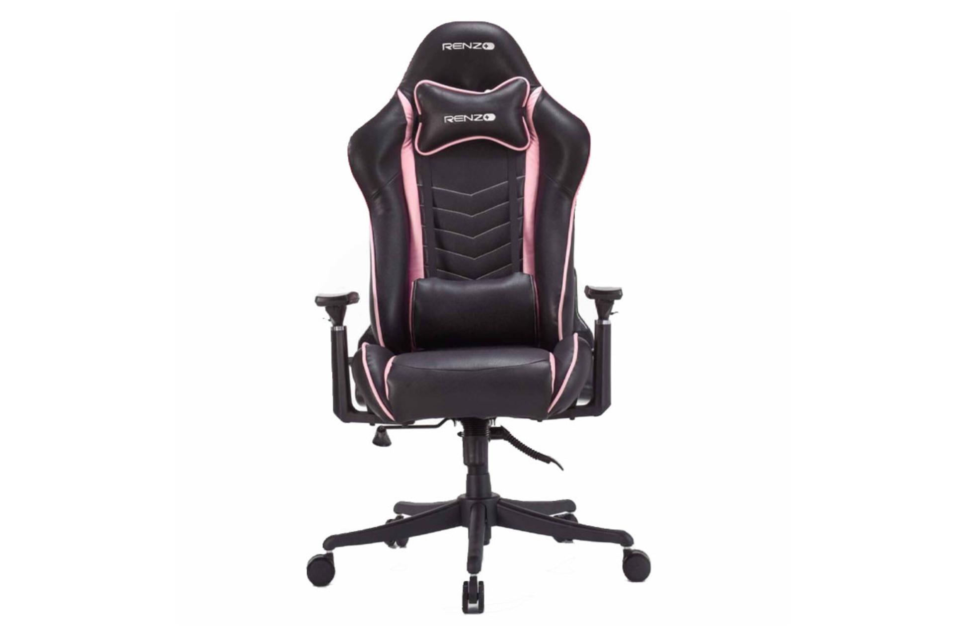 صندلی گیمینگ رنزو Pink نمای روبرو