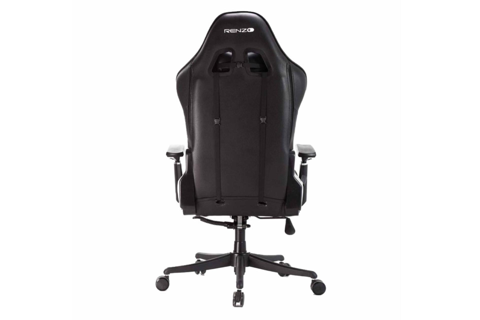 نمای پشت صندلی گیمینگ رنزو Black