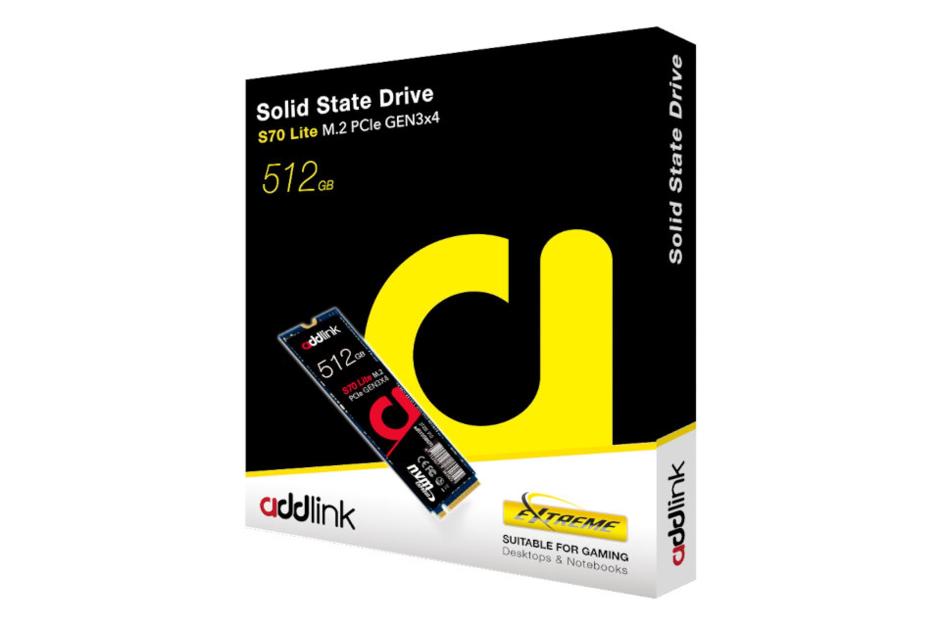 جعبه اس اس دی ادلینک addlink S70 Lite NVMe M.2 512GB