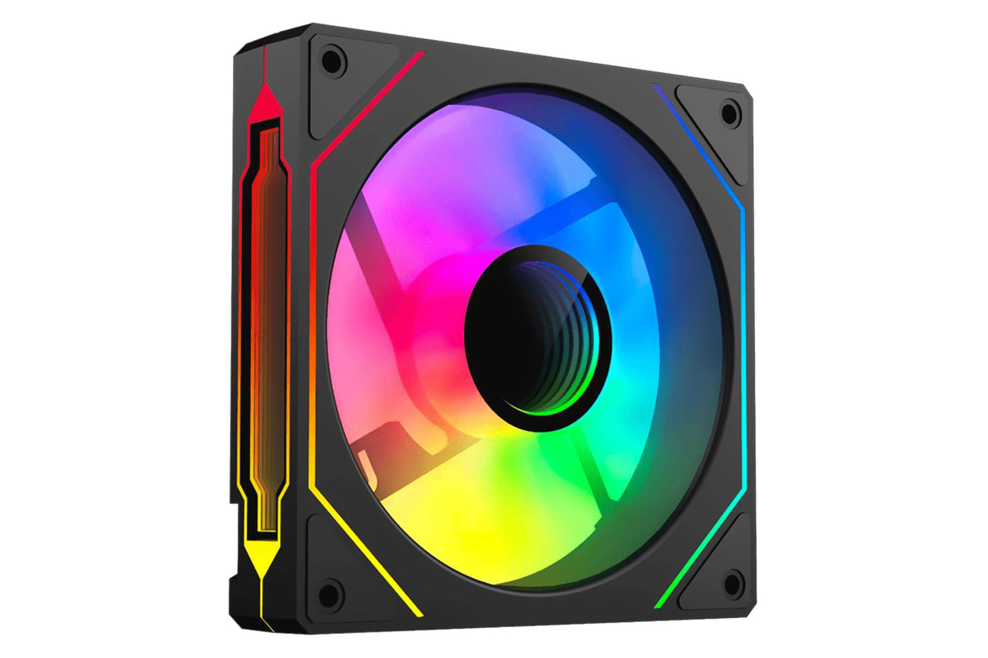 نمای سمت چپ فن کیس اوست AVI-120RB ARGB