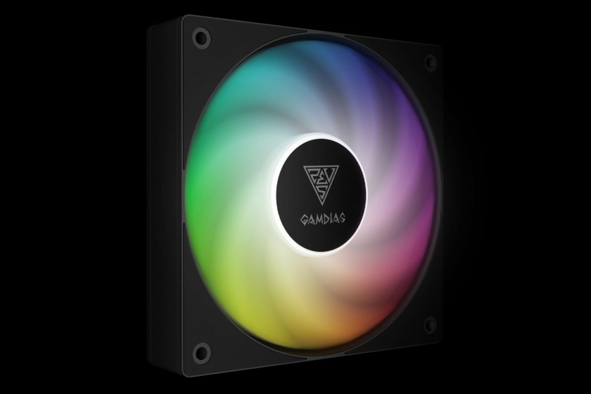 نمای سمت چپ فن کیس گیم دیاس NOTUS M1-1203 ARGB بسته 3 عددی
