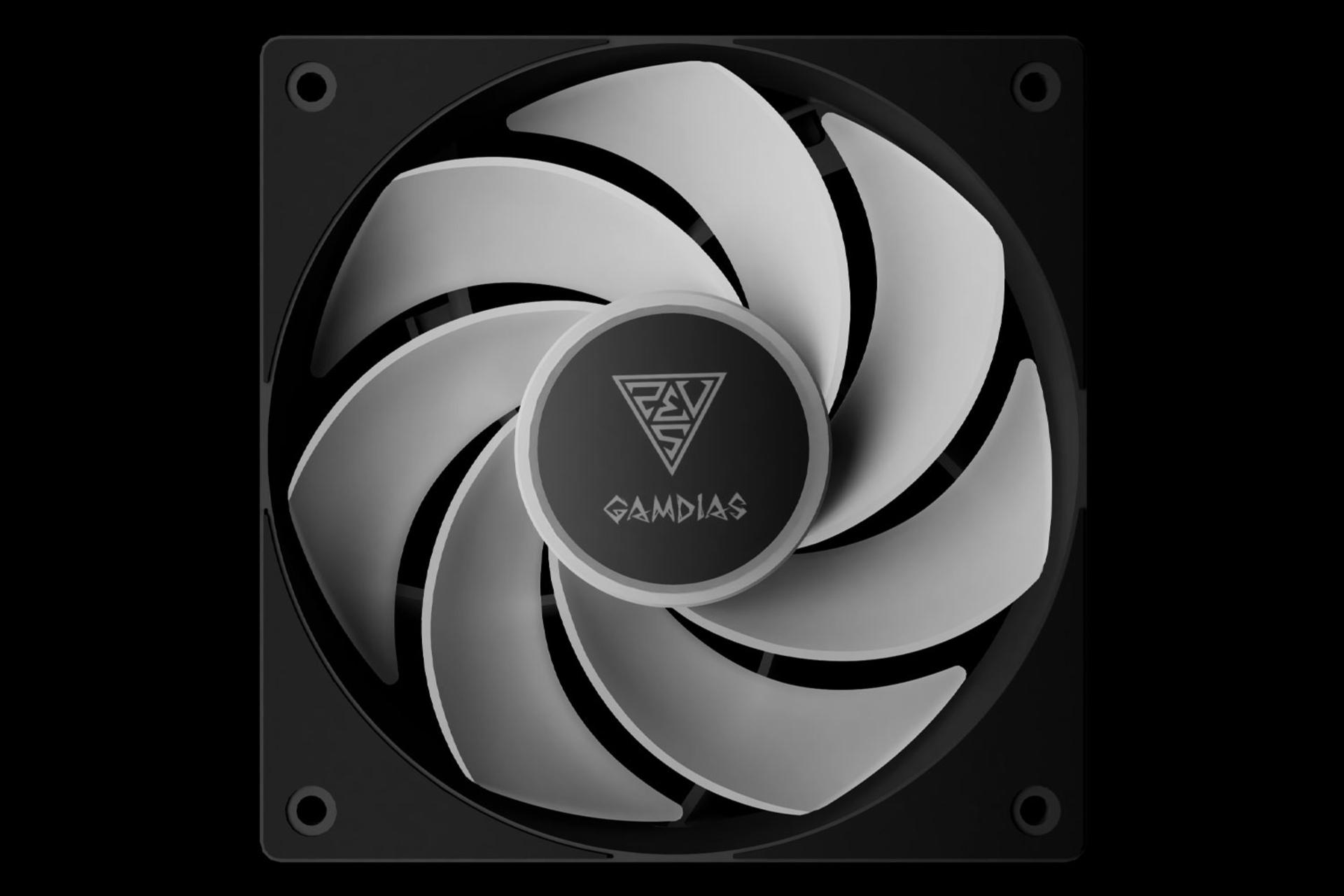 فن کیس گیم دیاس NOTUS M1-1203 ARGB بسته 3 عددی نمای روبرو