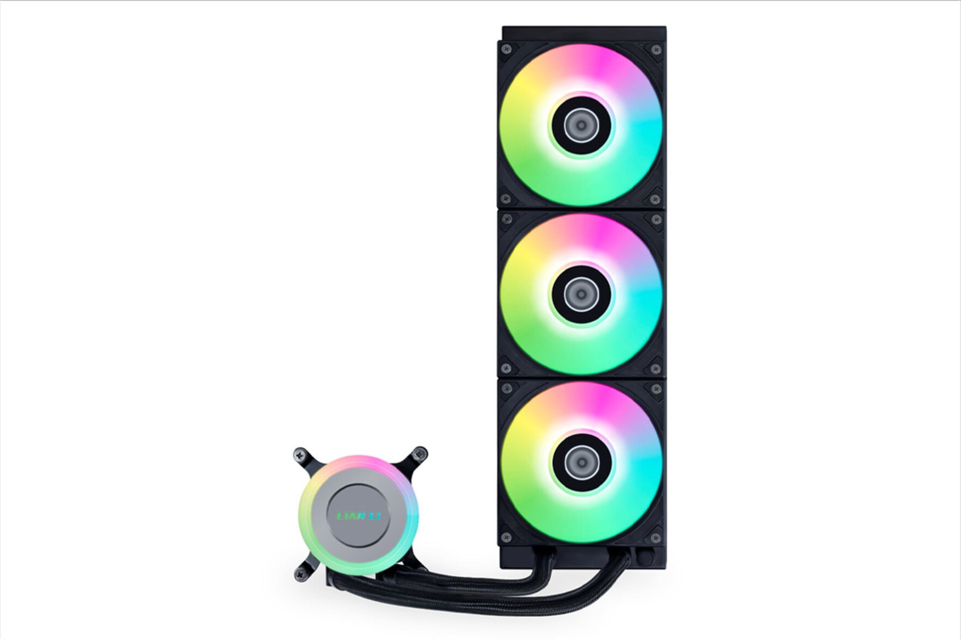 خنک کننده مایع لیان لی GA II Lite 360 RGB نمای جلو