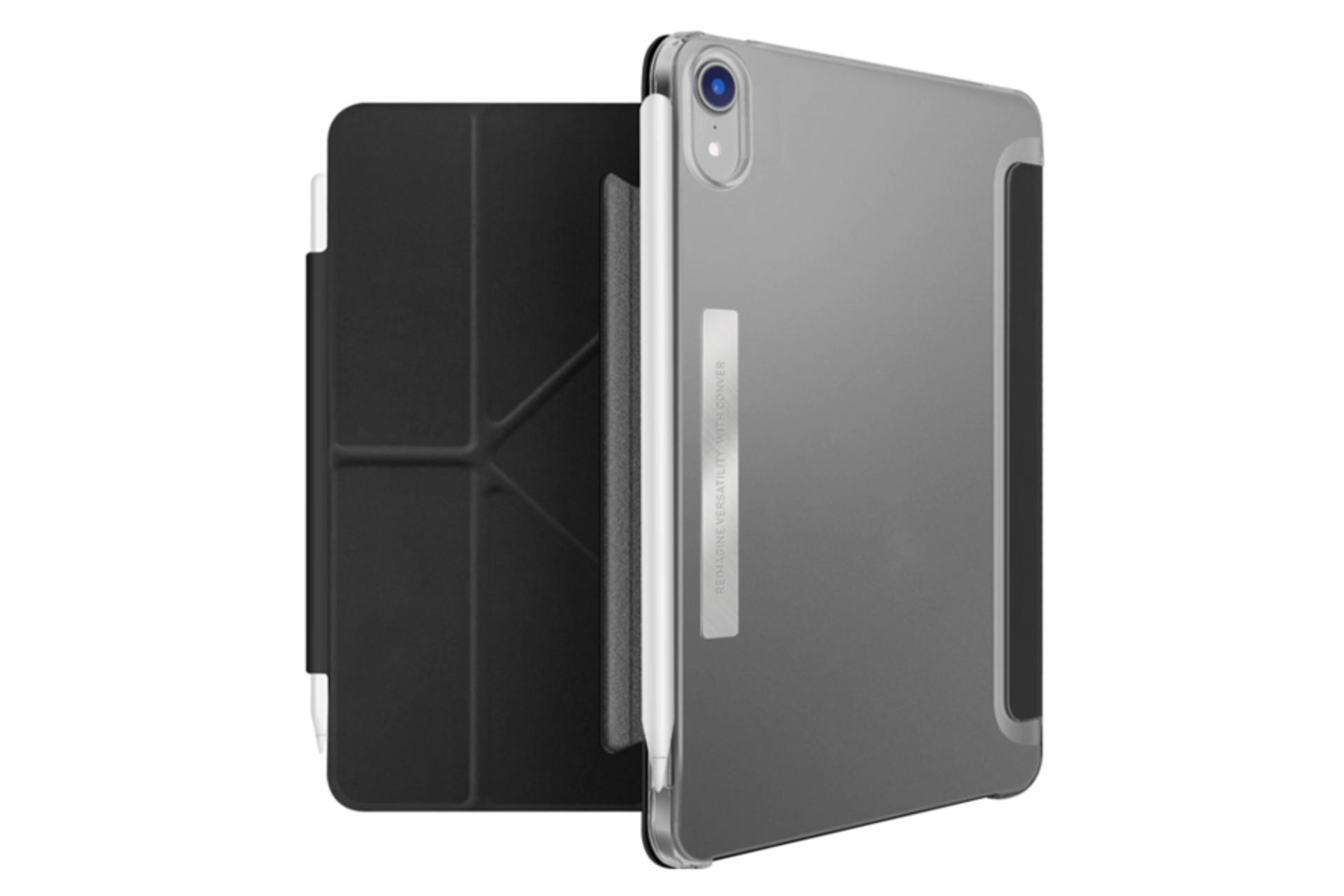 رنگ مشکی قاب تبلت کیف کلاسوری ویوا مادرید مدل CONVER مناسب اپل iPad mini 2021