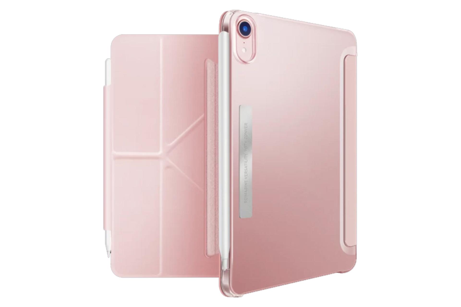 رنگ صورتی قاب تبلت کیف کلاسوری ویوا مادرید مدل CONVER مناسب اپل iPad mini 2021