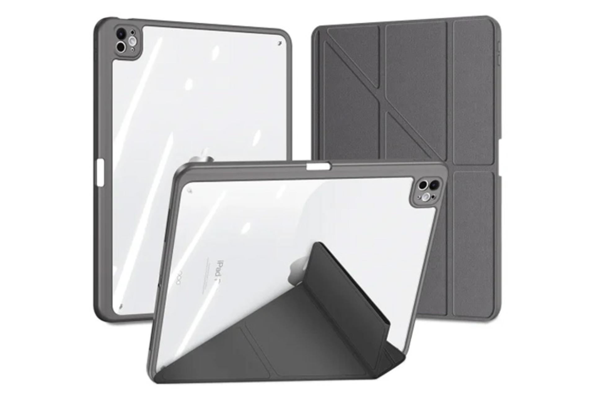 قاب تبلت کیف کلاسوری دوکس دوکیس مدل Magi مناسب اپل iPad Pro 13 2024