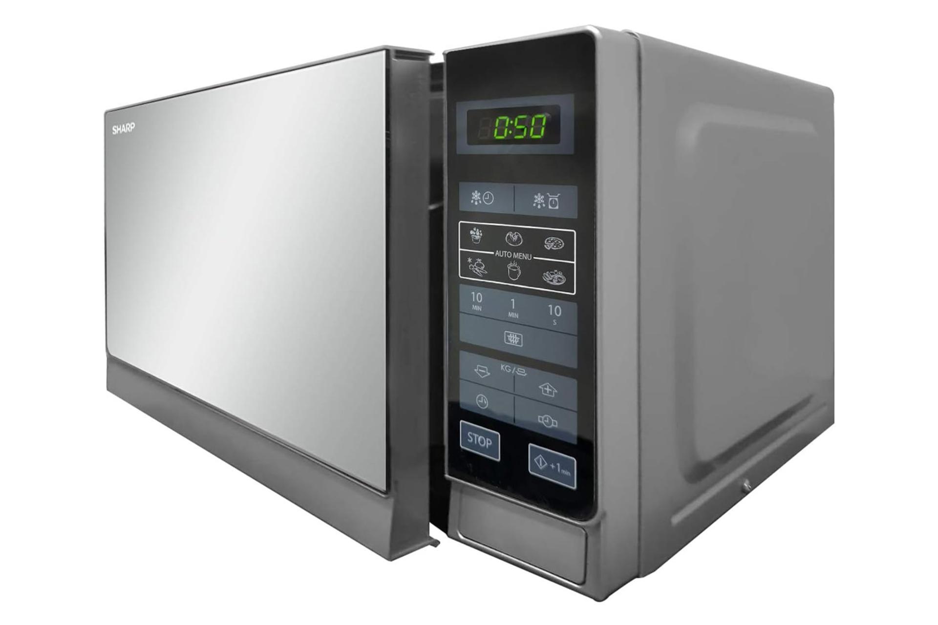 نمای کنار مایکروفر شارپ R-20MT