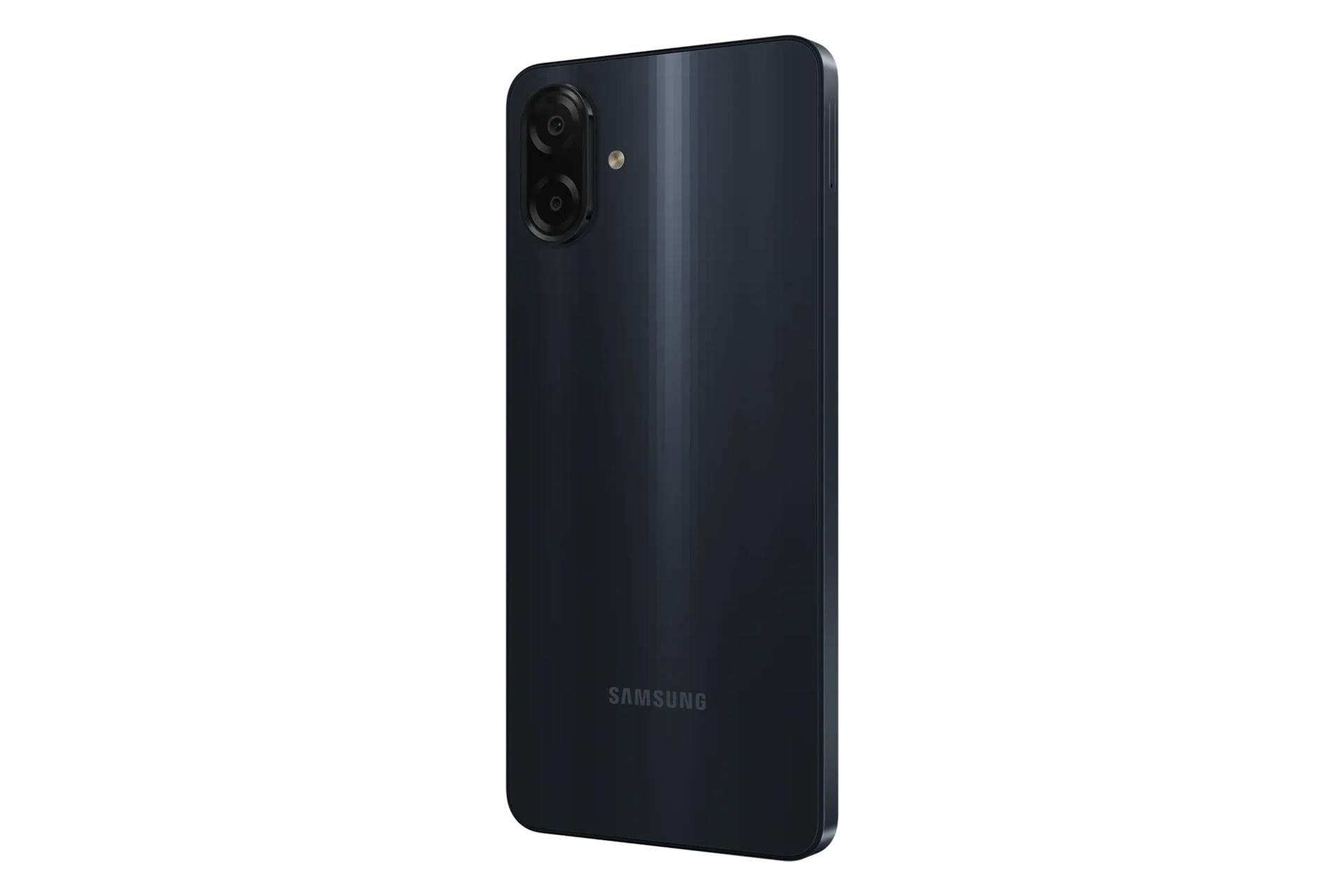 سمت راست پنل پشت گوشی موبایل گلکسی M07 سامسونگ مشکی / Samsung Galaxy M07