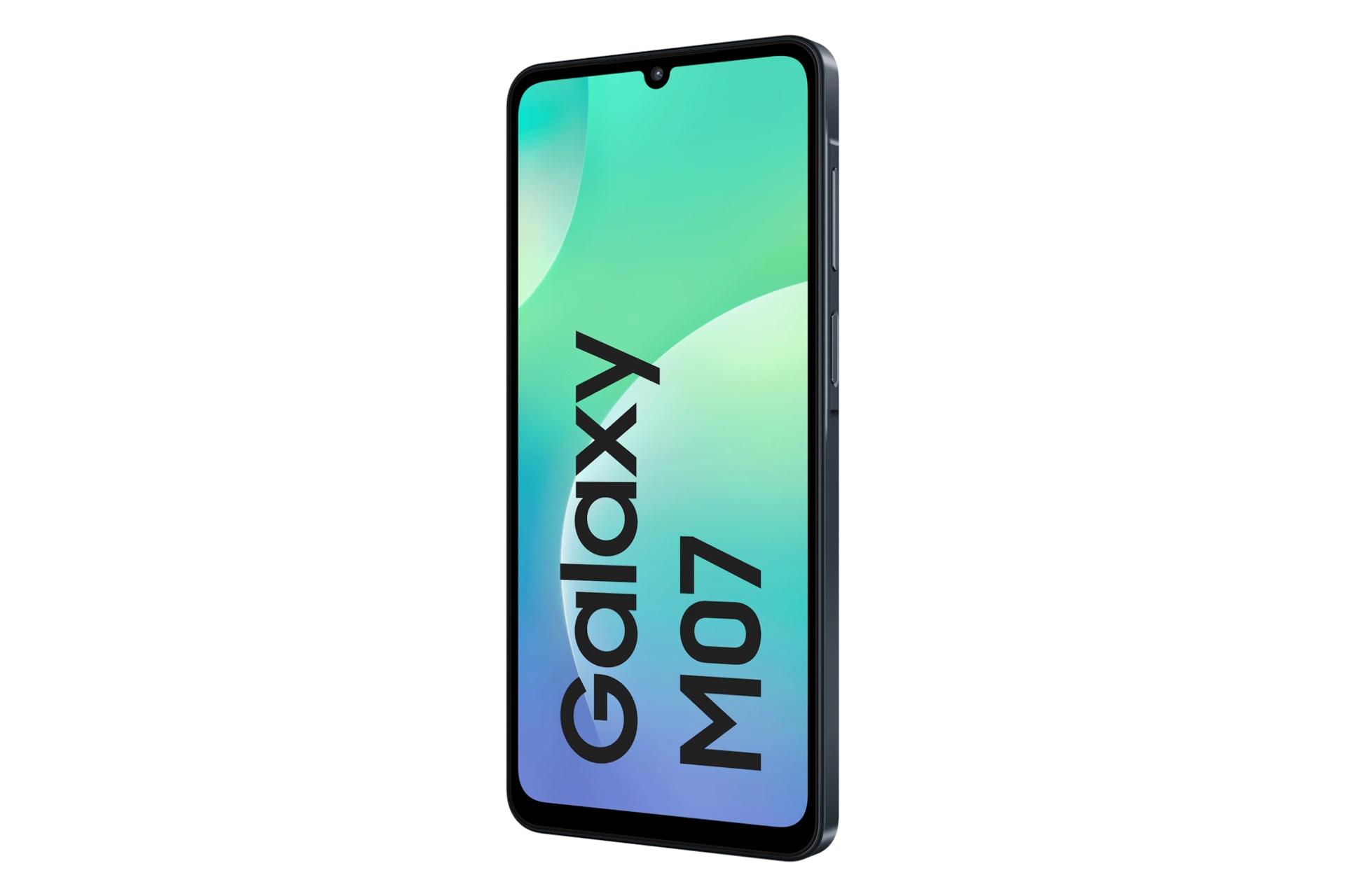 سمت راست پنل جلوی گوشی موبایل گلکسی M07 سامسونگ مشکی / Samsung Galaxy M07