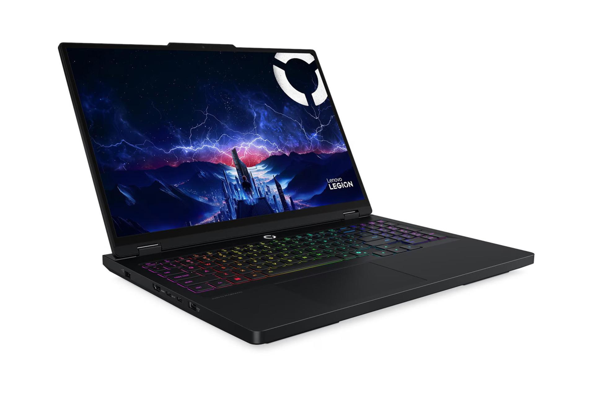 لپ تاپ لنوو Lenovo Legion Pro 5 16IAX10H نمای جلو و چپ