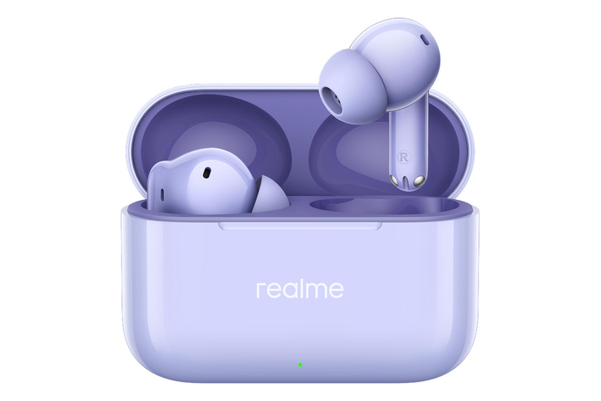 ایرباد بی سیم ریلمی بادز Realme Buds T200 ارغوانی